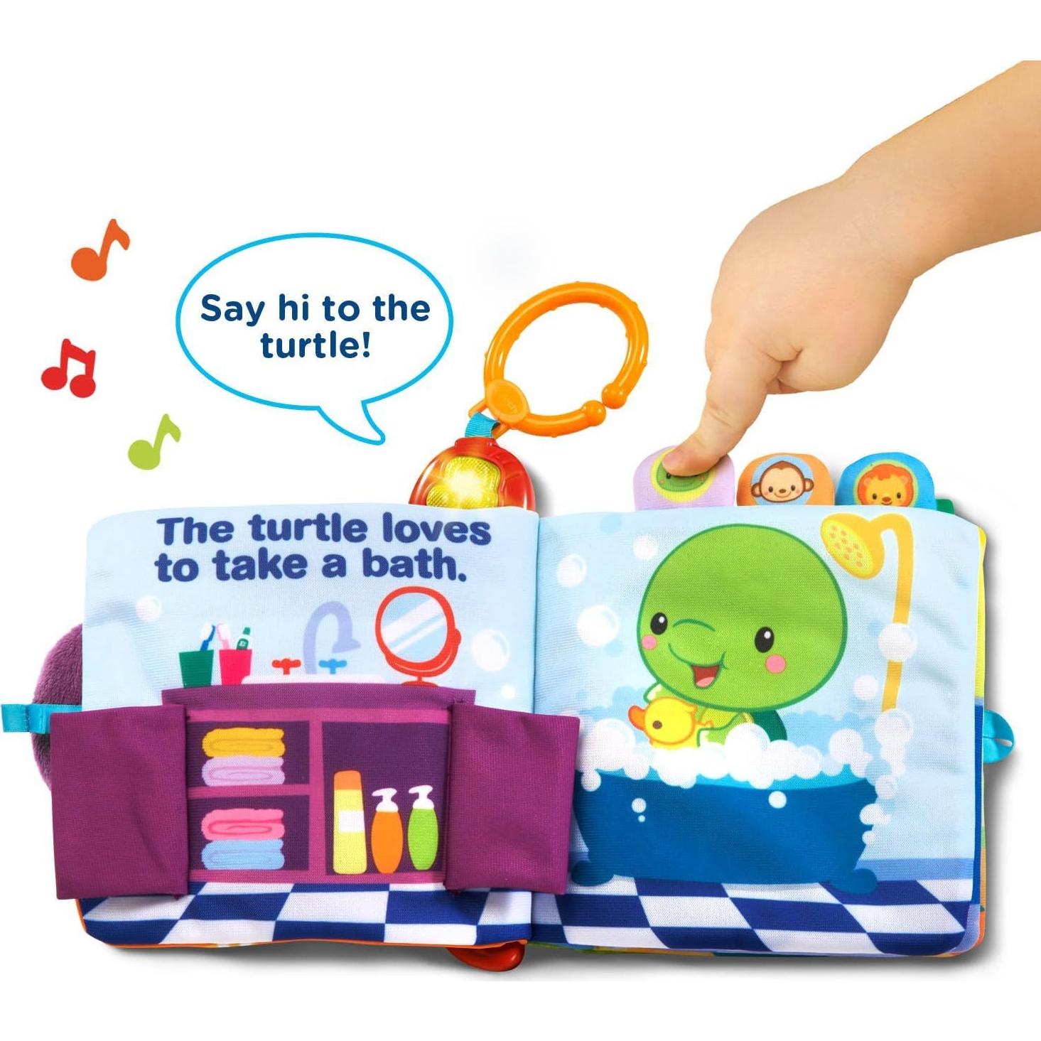 Libro para Bebés Interactivo VTech Peek and Play Púrpura