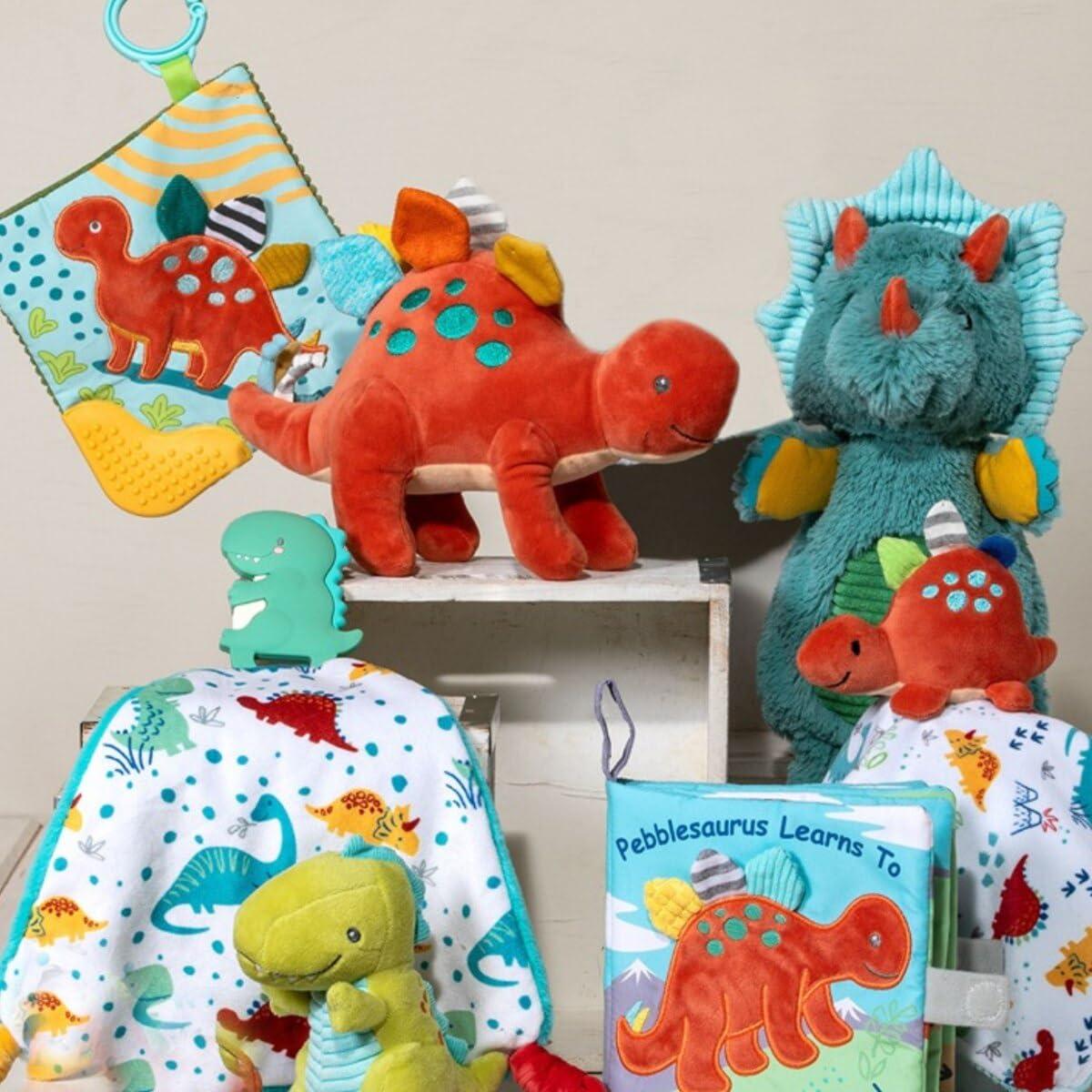 Libro de Tela Suave Mary Meyer Pebblesaurus 15x15 cm