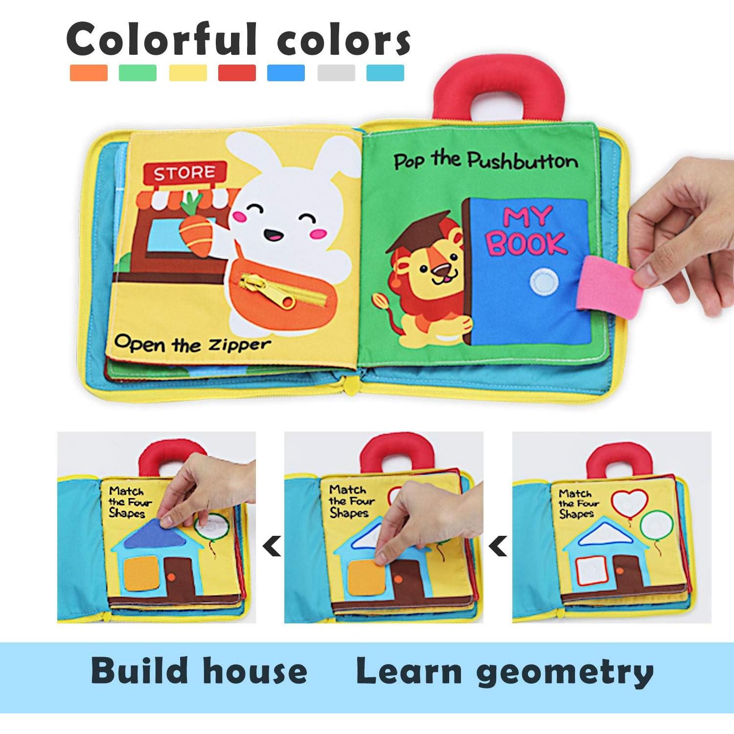 Libro de Tela Montessori beiens - Juguete Educativo 0+ Años