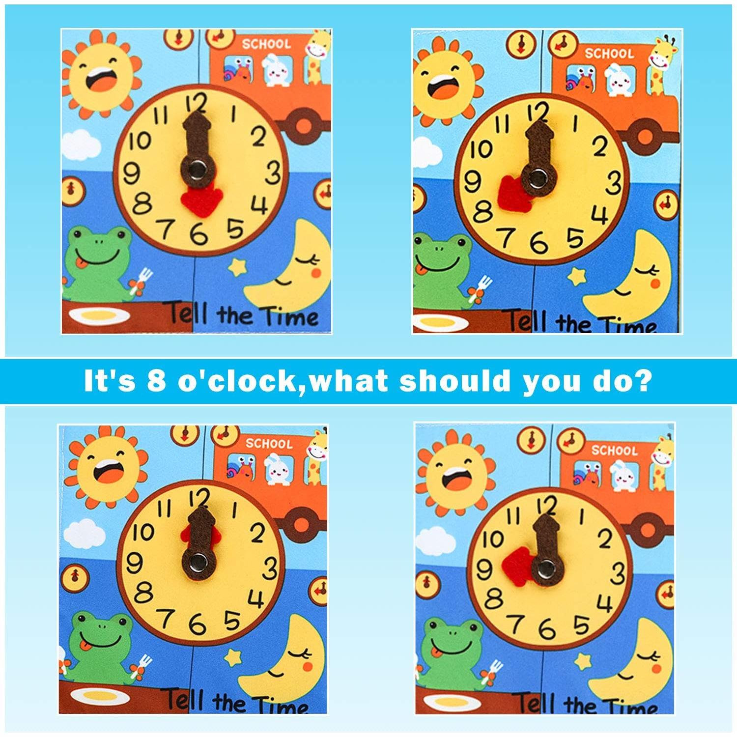 Libro de Tela Montessori beiens - Juguete Educativo 0+ Años