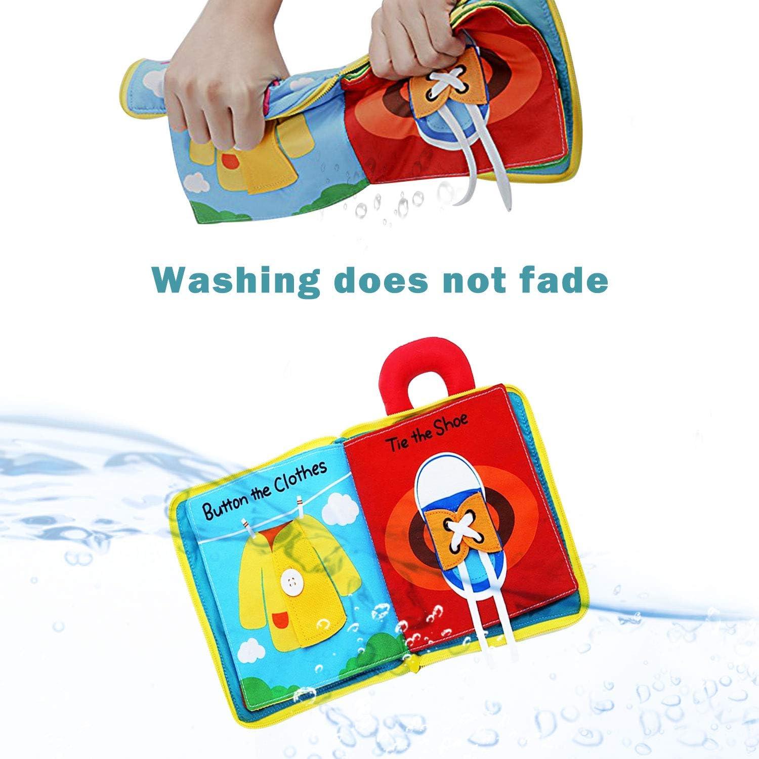 Libro de Tela Montessori beiens - Juguete Educativo 0+ Años