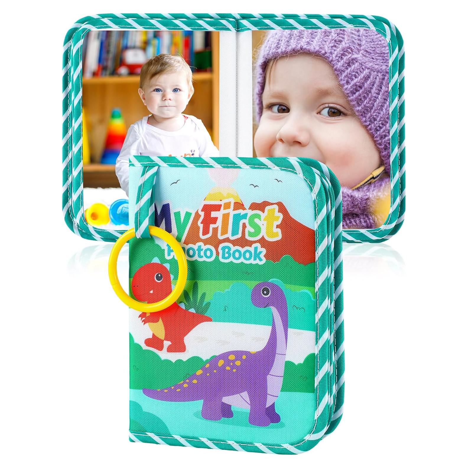 Álbum de Fotos para Bebés Reallnaive Dino Verde 17 Imágenes