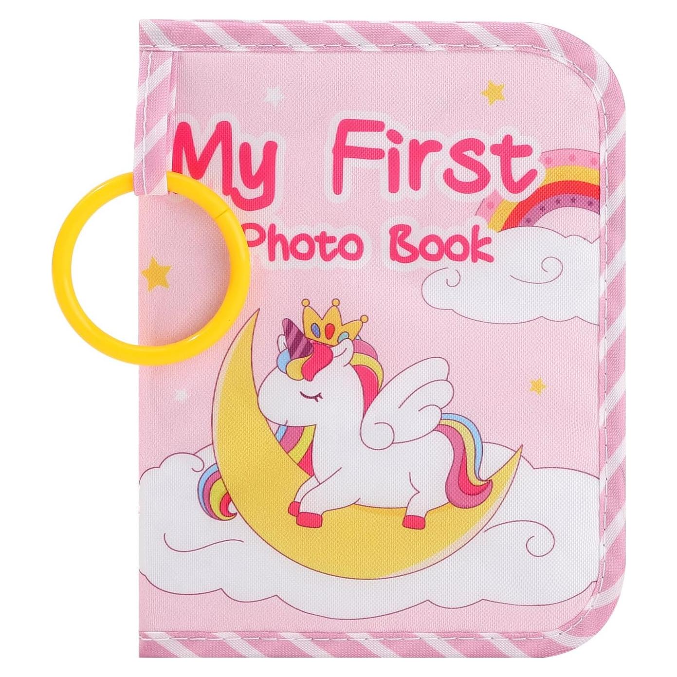 Álbum de fotos para bebés Rhoxshy Unicornio 17 páginas Rosa