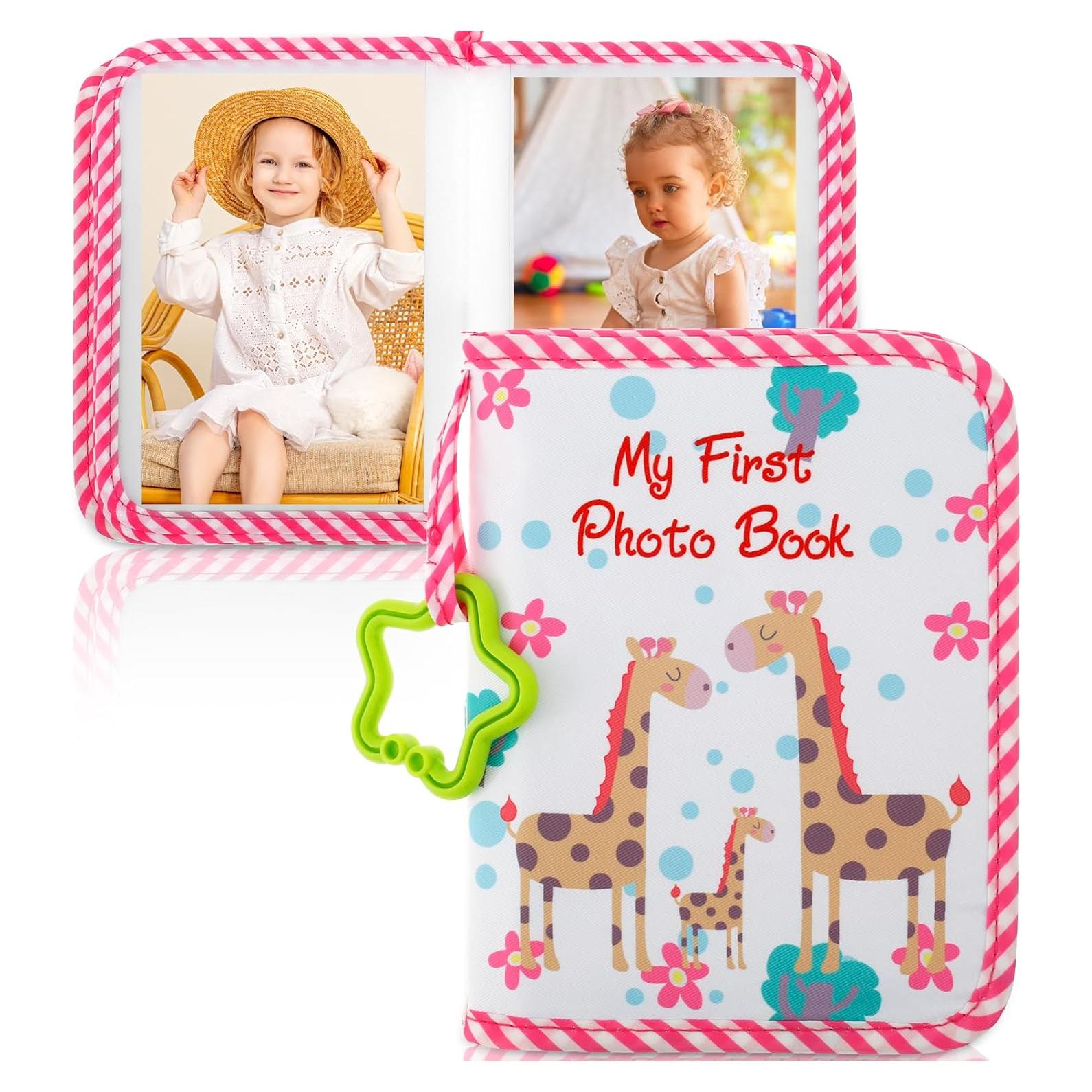 Álbum de Fotos para Bebés YMKWZ Rosa 18x14 cm Suave