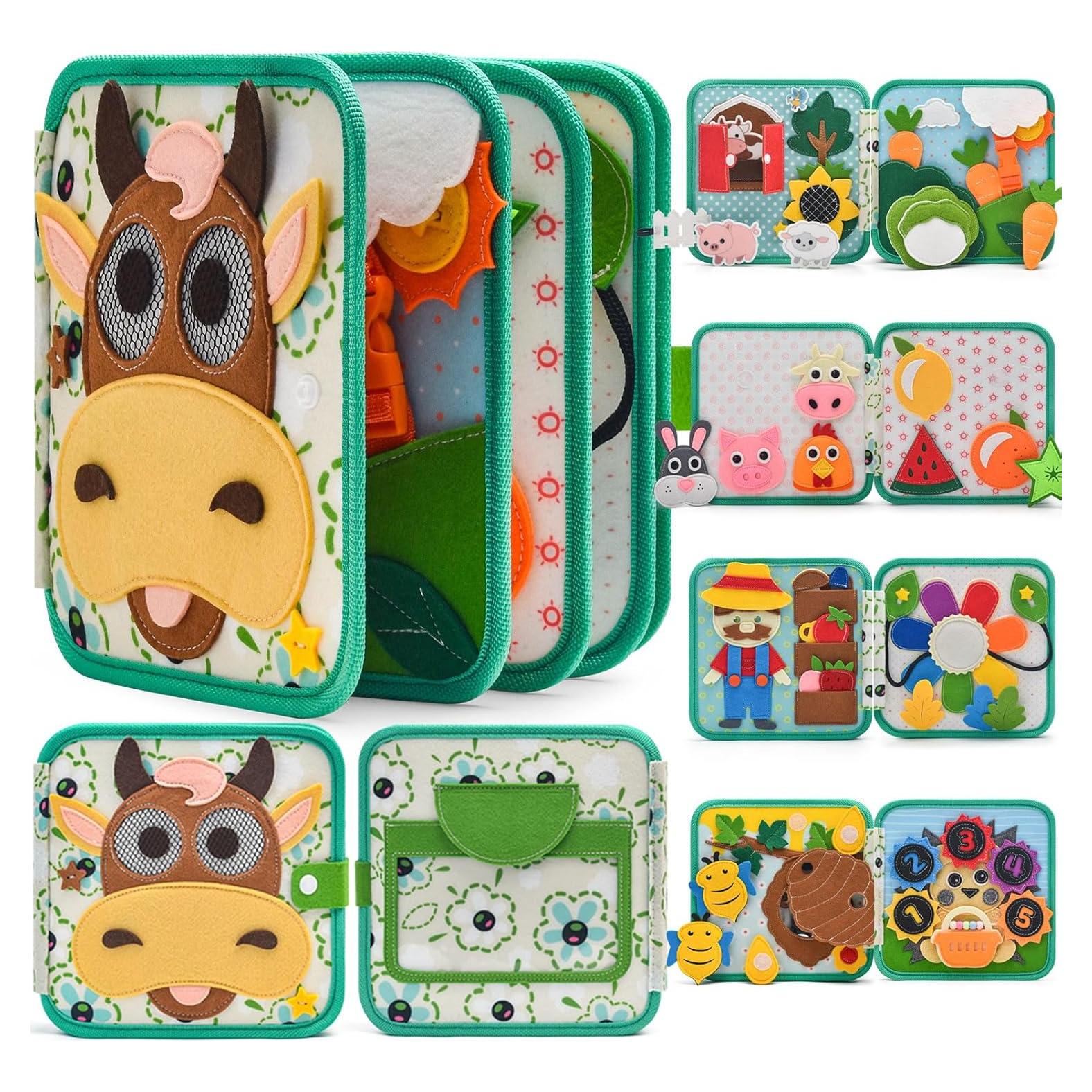 Libro Ocupado Montessori Silouka Granja 24 Actividades 0.53 kg