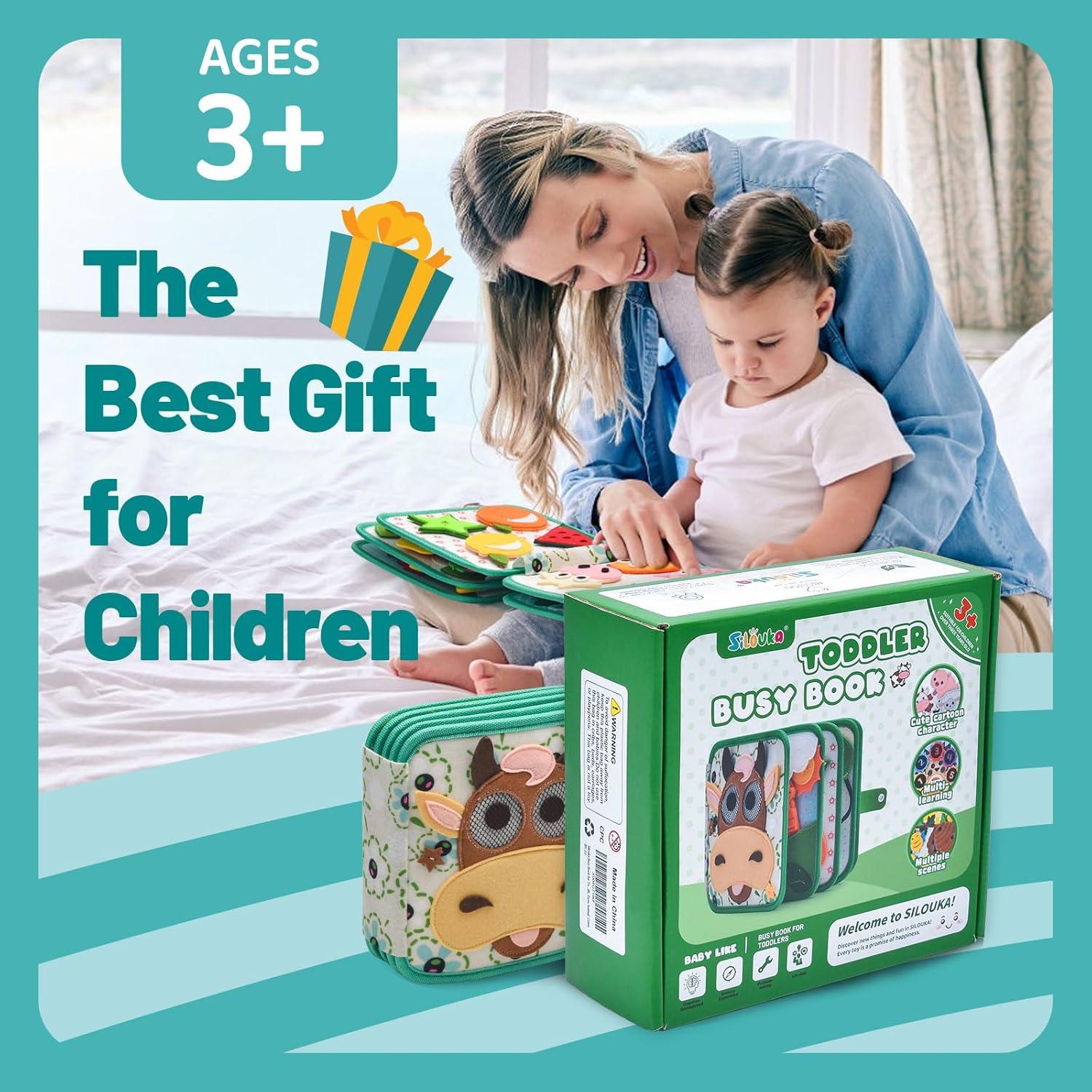 Libro Ocupado Montessori Silouka Granja 24 Actividades 0.53 kg