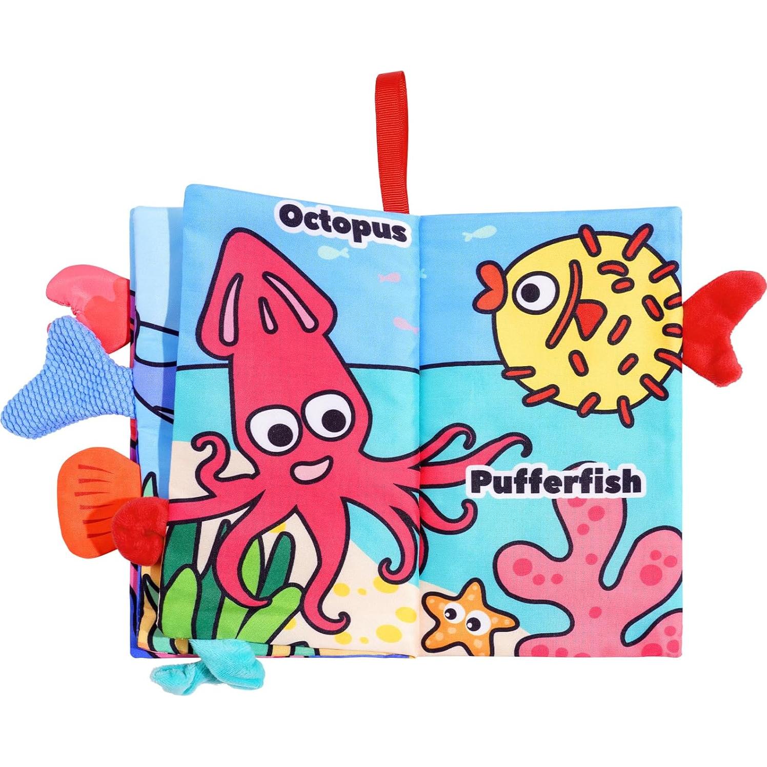 Libros Sensoriales para Bebés YySiRui - 2PCS Crinkle 0-6 Meses