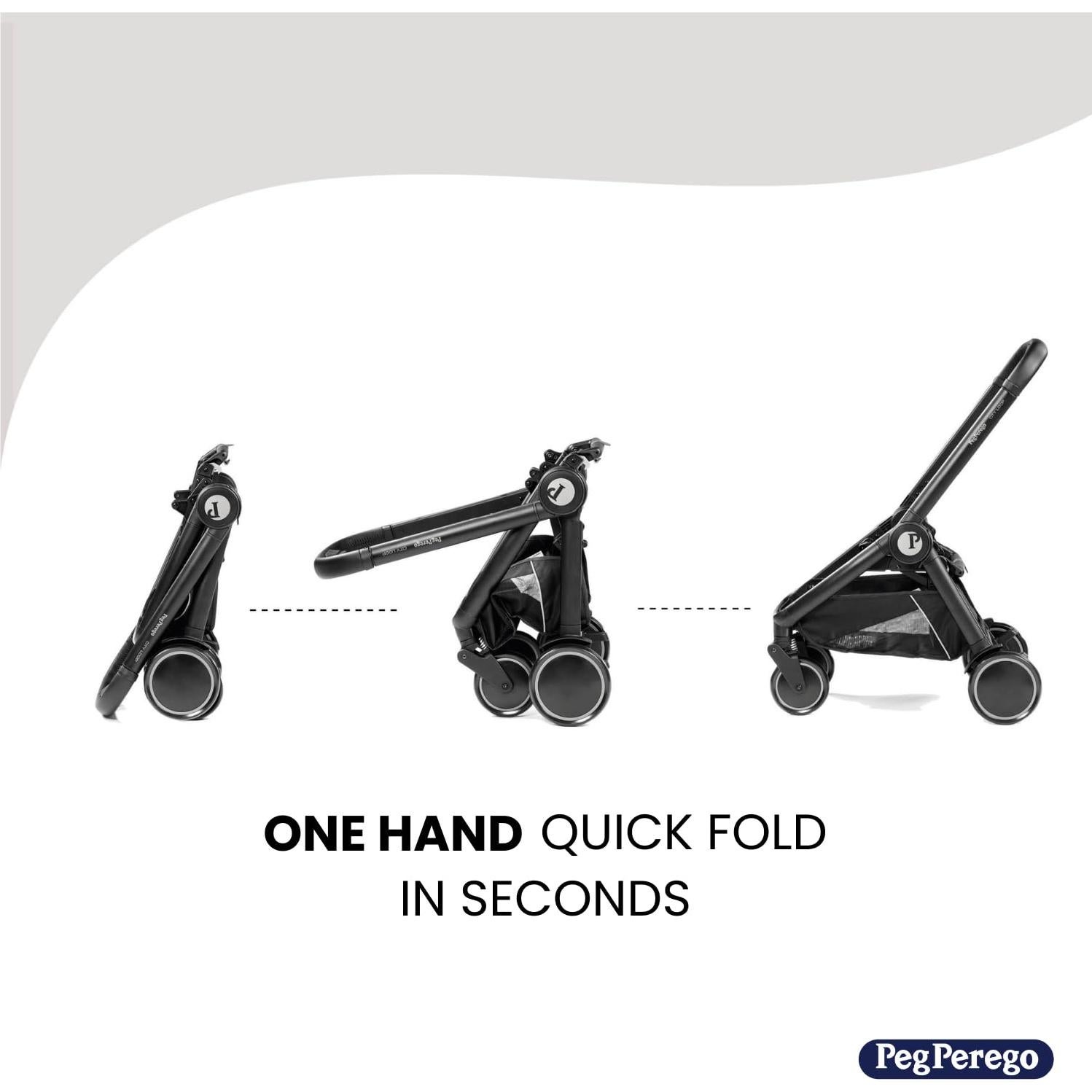 Cochecito Peg Perego City Loop Plegable 5.7 kg Negro
