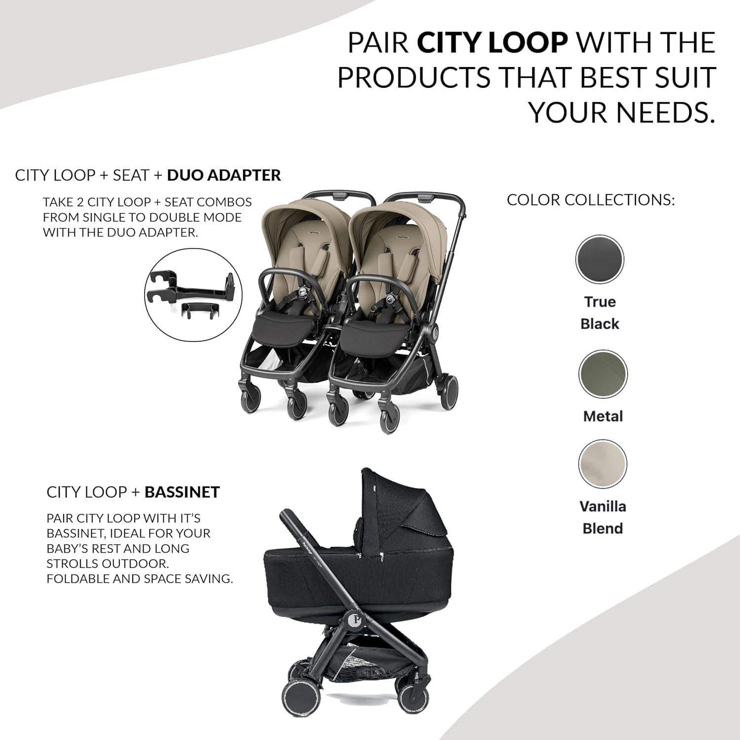 Cochecito Peg Perego City Loop Plegable 5.7 kg Negro