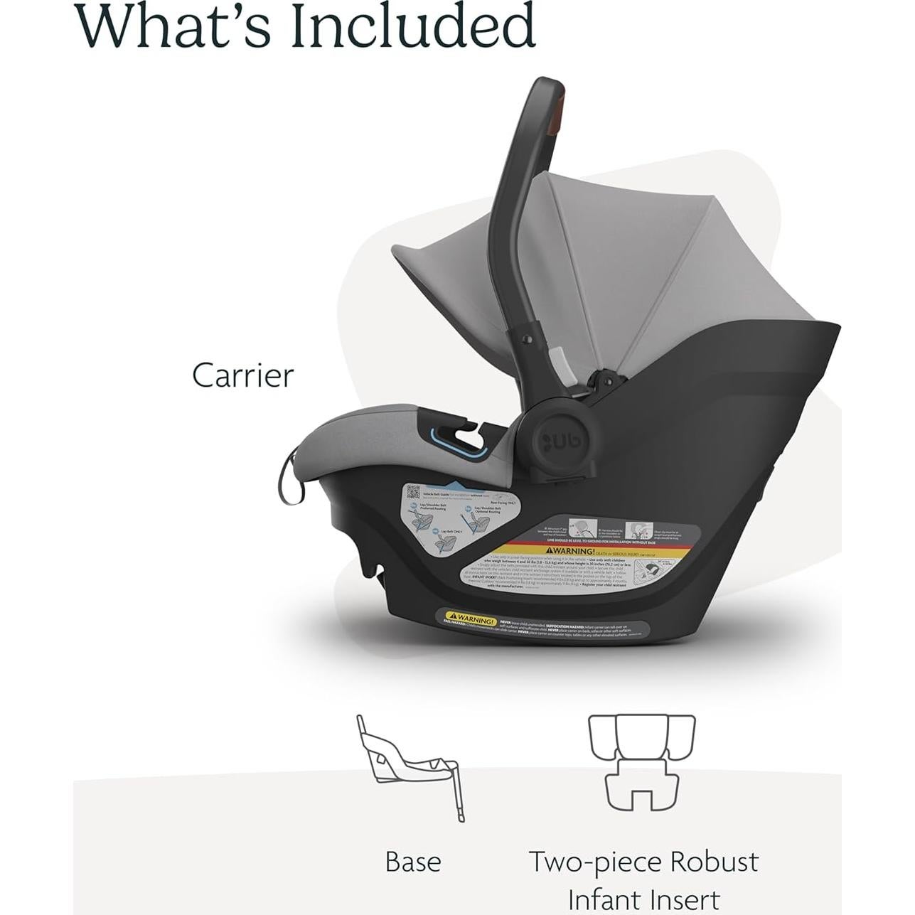 Silla de Auto UPPAbaby Aria Ligera 2.72 kg con Base y Inserto