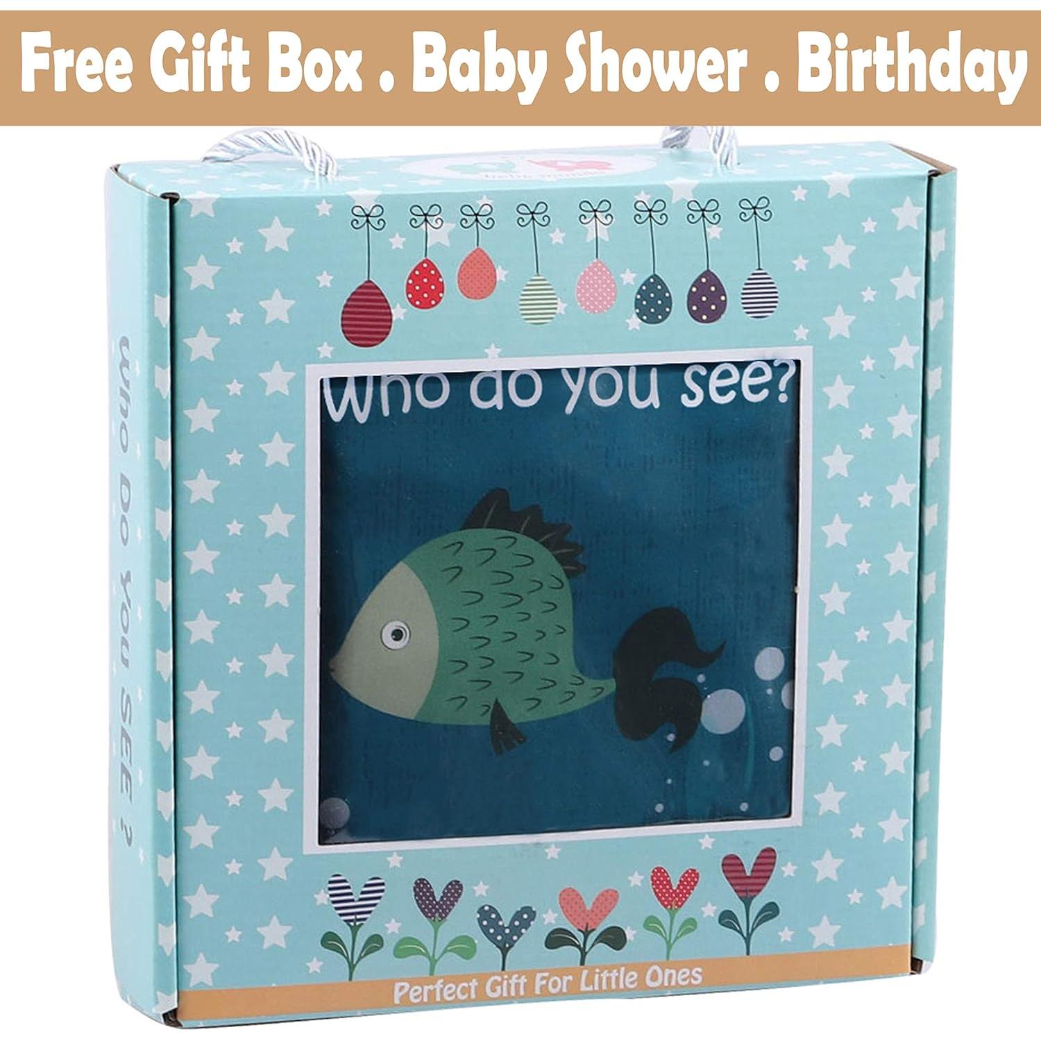 Libro de Tela Crinkle para Bebés Bebe Mondo - Animales Marinos