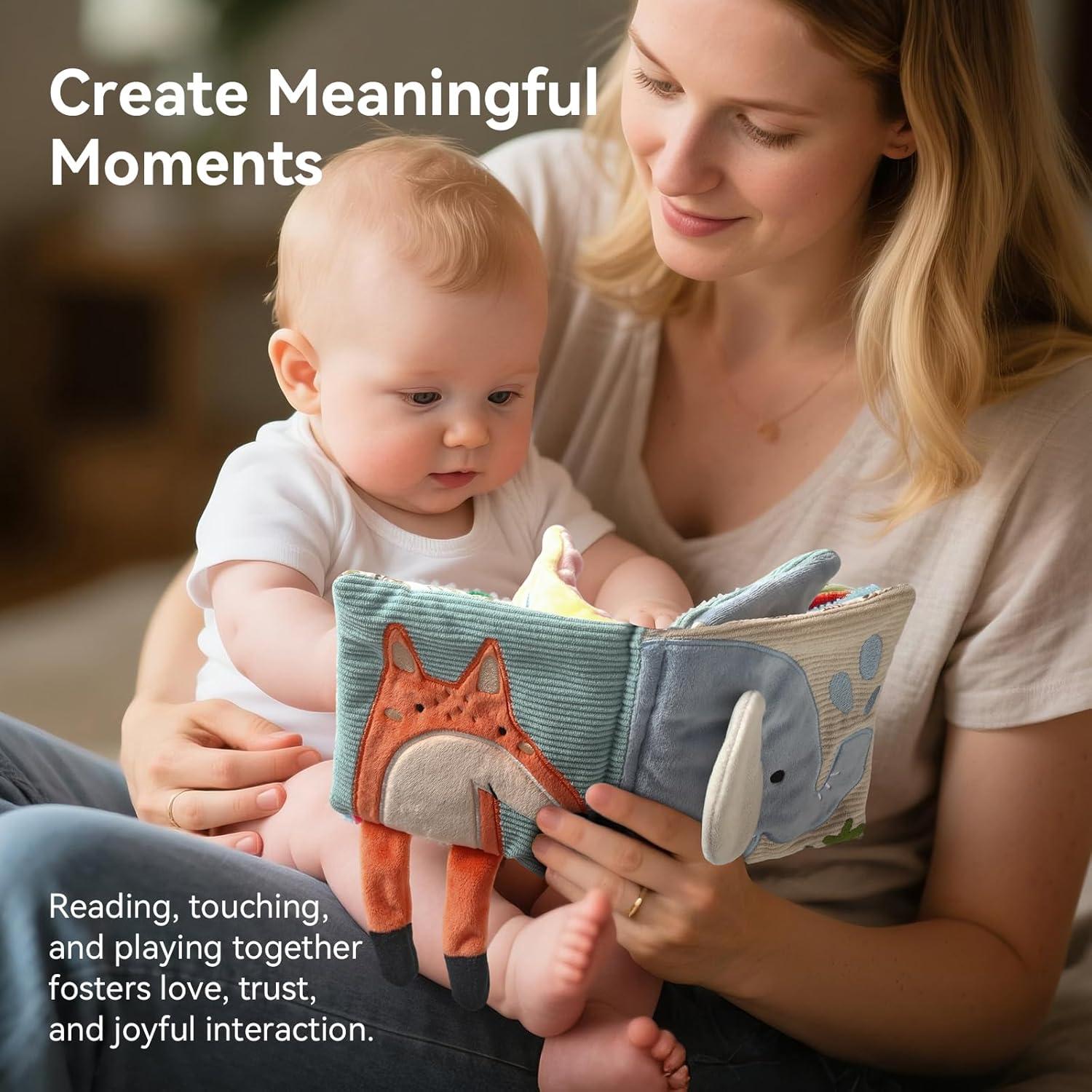 Libro Sensorial para Bebés Macabaka - 8 Páginas Interactivas