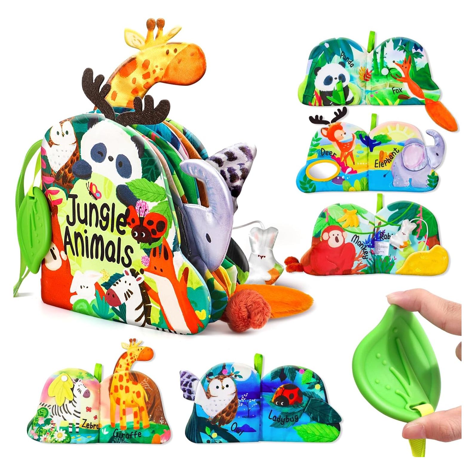 Libro de Tela Suave para Bebés Jovow 0-3 Años Dentición