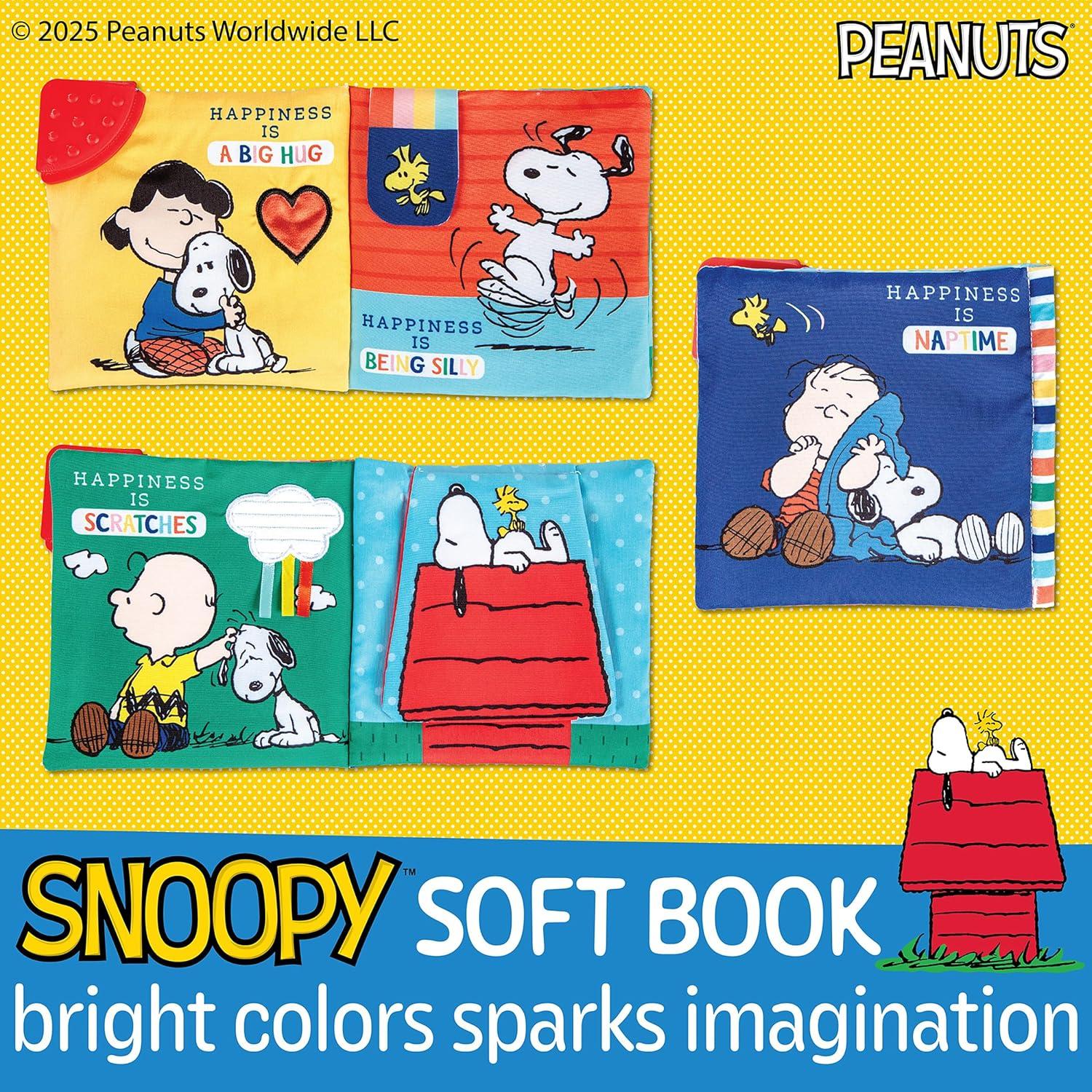Libro de Tela Snoopy Kids Preferred 12.7x14 cm para Bebés