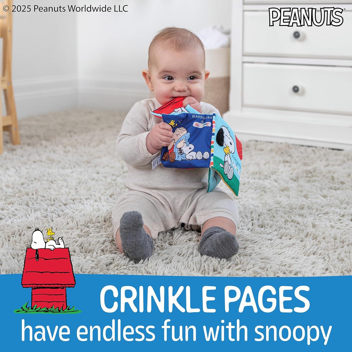 Libro de Tela Snoopy Kids Preferred 12.7x14 cm para Bebés