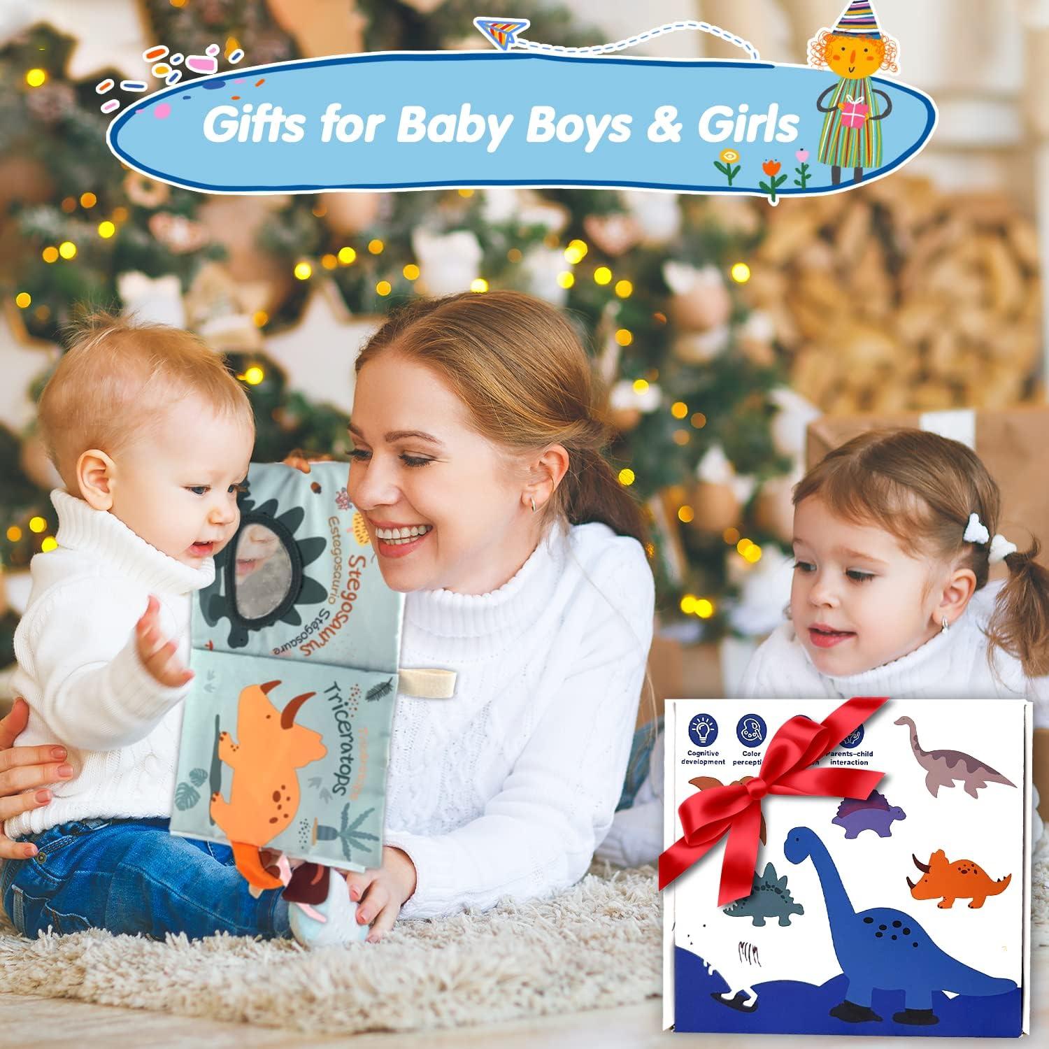 Libro de Tela para Bebés Richgv Dino 0-12 Meses 3D
