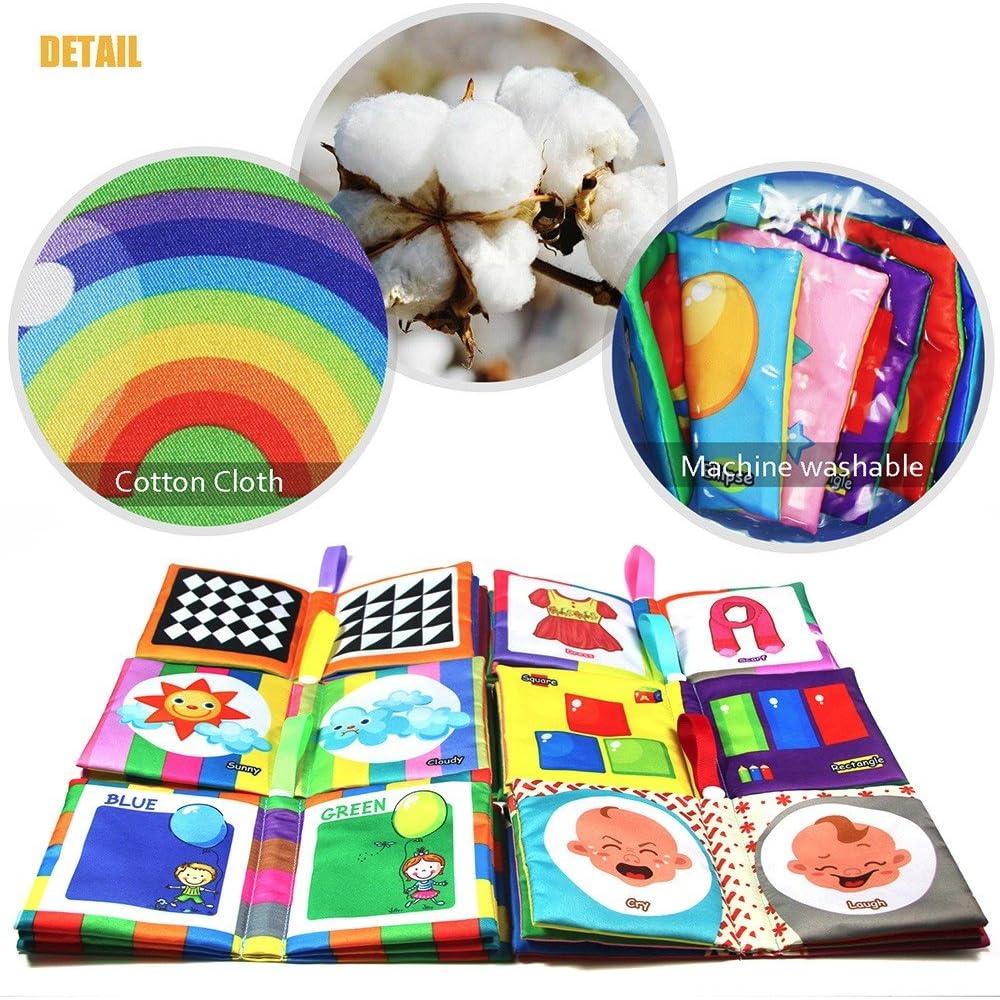 Libro Suave para Bebés teytoy - 6 PCS Educativos 0-3 meses