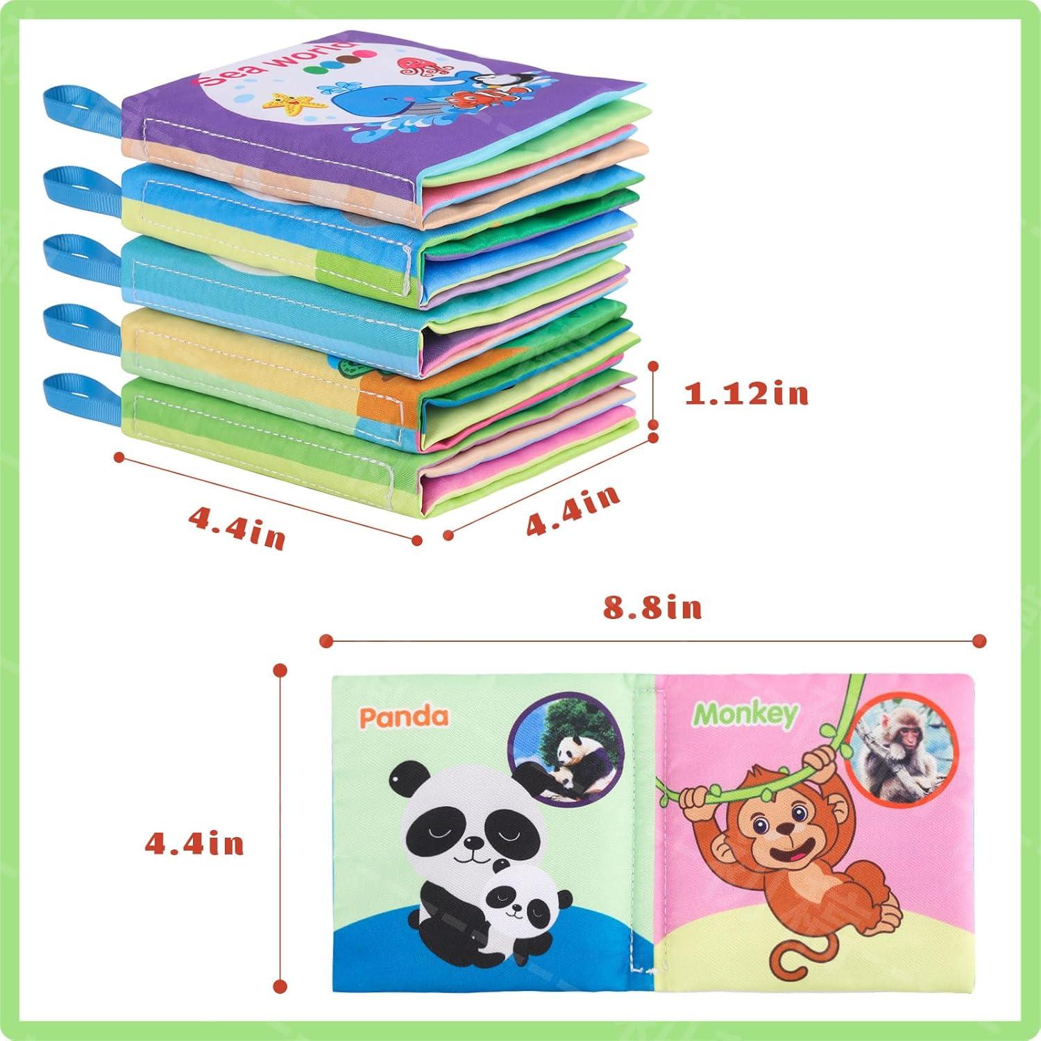 5 Libros de Baño para Bebés XBagSJ - Impermeables y No Tóxicos