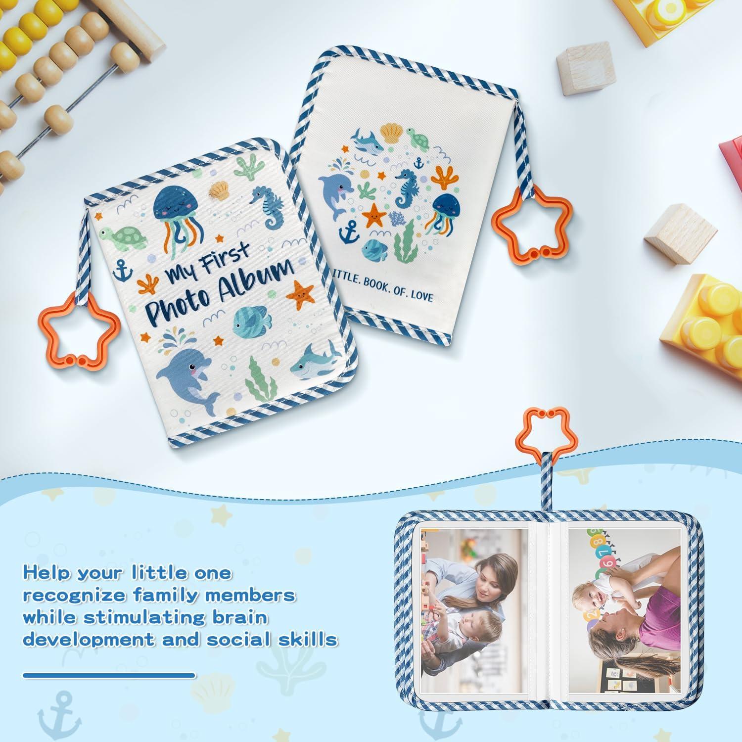 Álbum de Fotos para Bebés HarvMax - Animales Marinos Azules