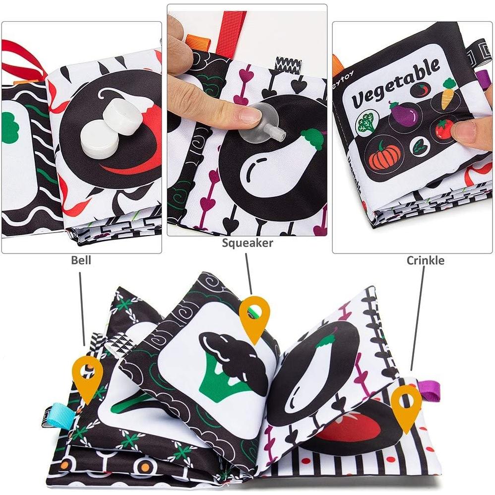 Conjunto de Libros de Tela Suave Teytoy 6 PCS para Bebés