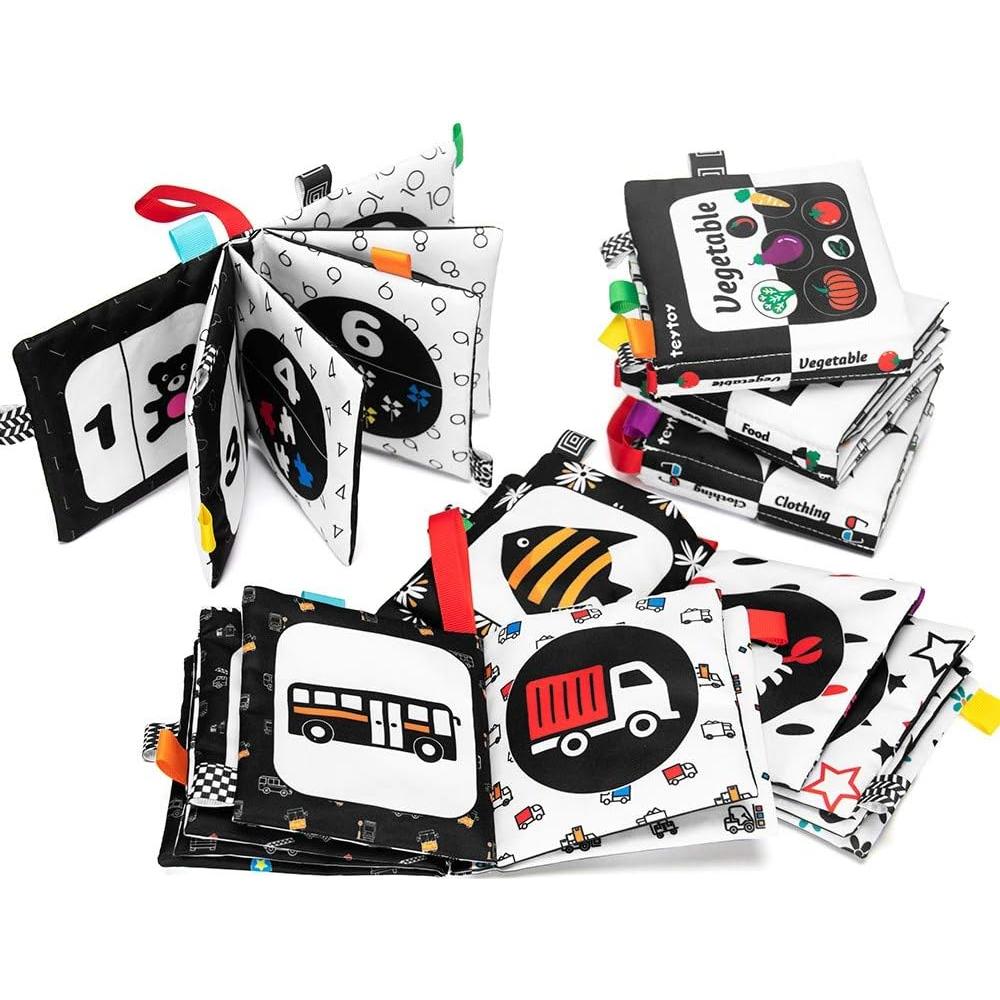 Conjunto de Libros de Tela Suave Teytoy 6 PCS para Bebés