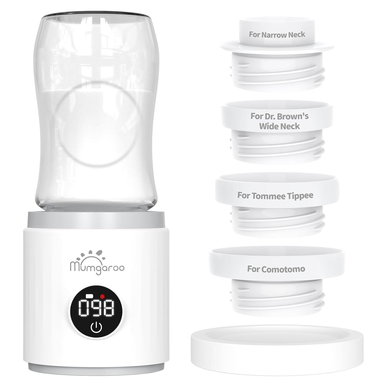 Calentador de Botellas Portátil Mumgaroo 9000mAh con 4 Adaptadores