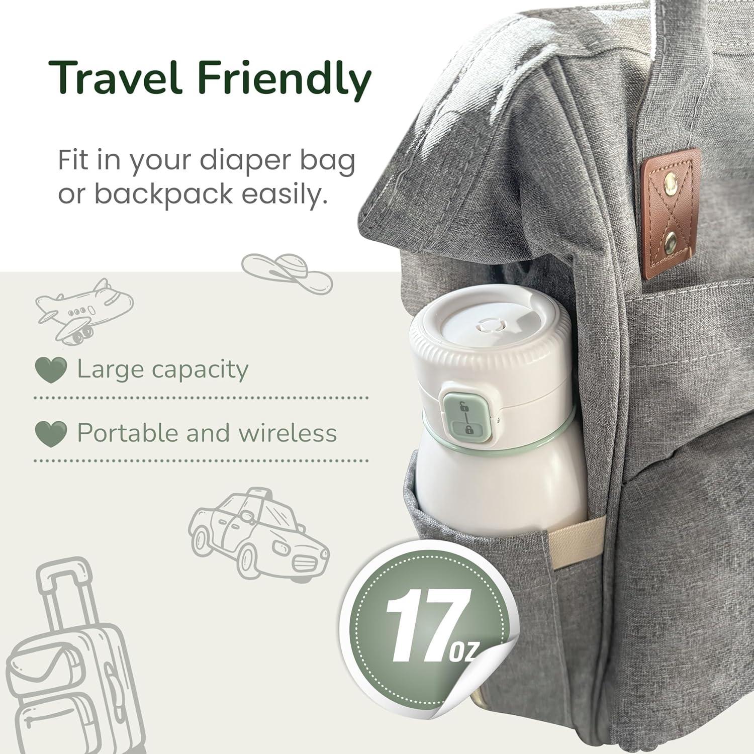 Calentador de Leche Portátil Momolia 0.5L con Pasteurización