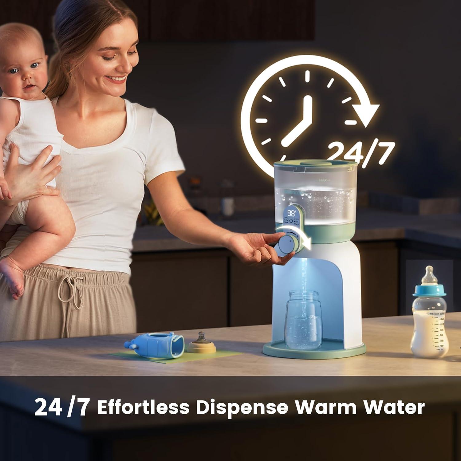 Calentador de Agua Instantáneo Momcozy 1.69L con Doble Luz