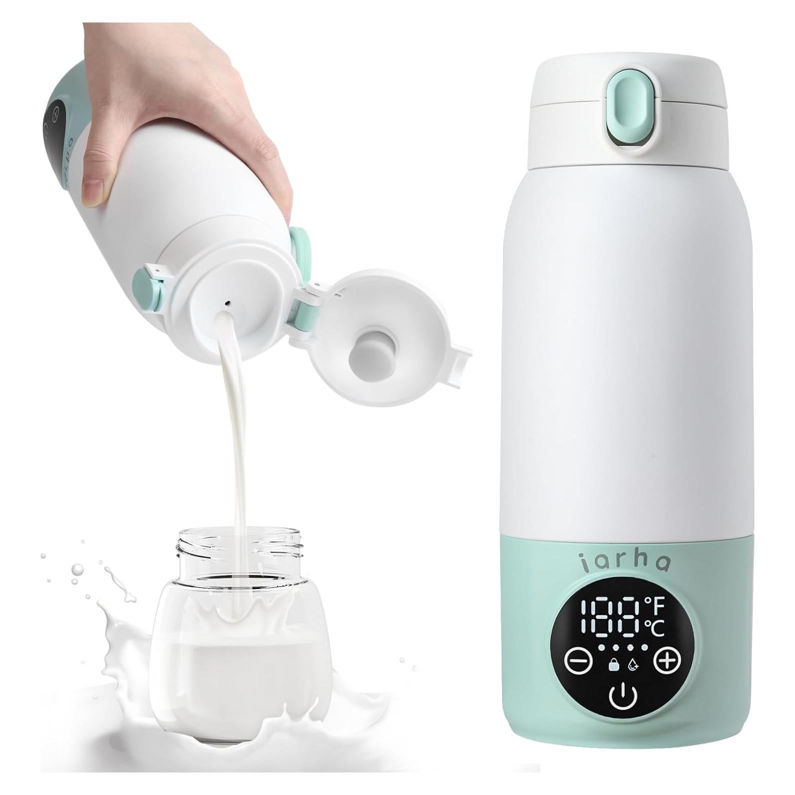 Calentador de Leche Portátil Iarha 500ml con Pantalla LCD