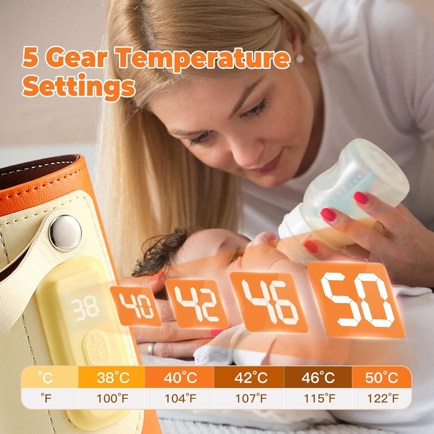 Calentador de Biberones Portátil M4160 - 5 Niveles de Temperatura