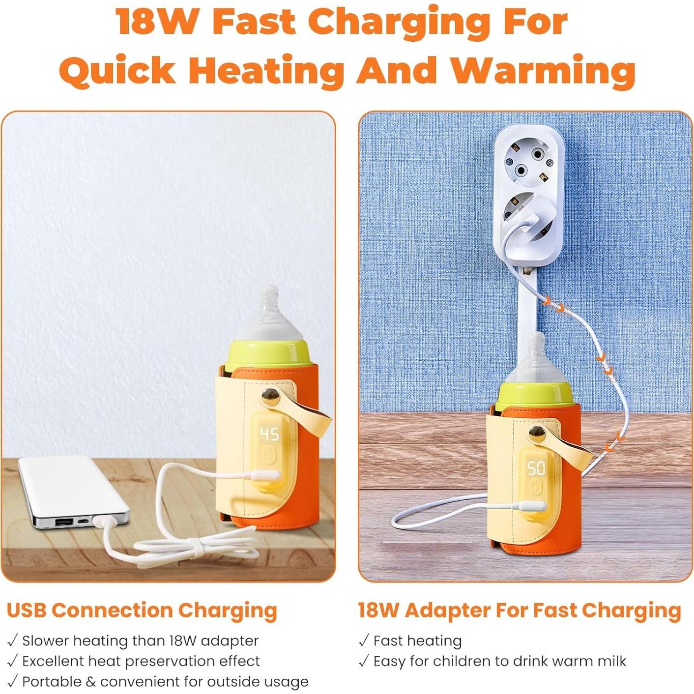 Calentador de Biberones Portátil M4160 - 5 Niveles de Temperatura