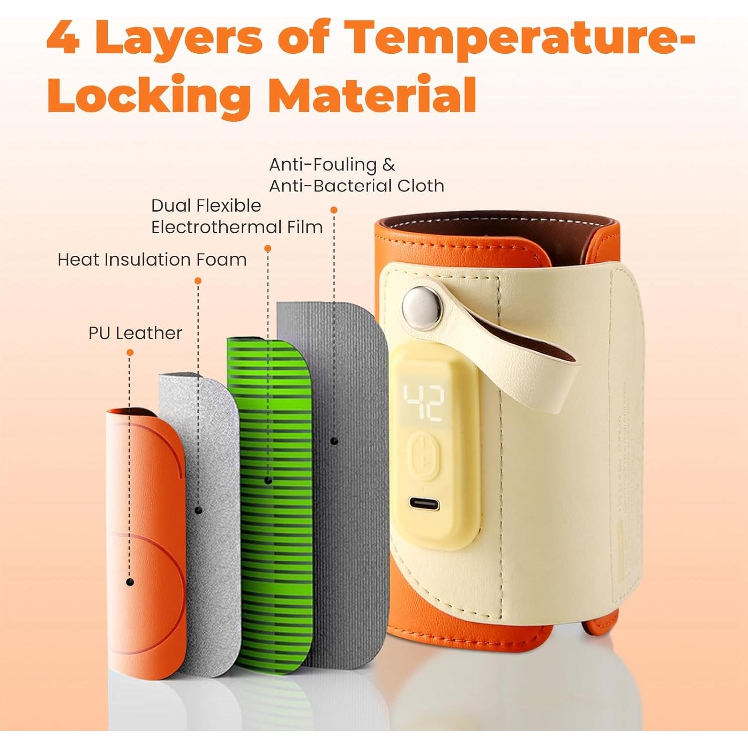 Calentador de Biberones Portátil M4160 - 5 Niveles de Temperatura