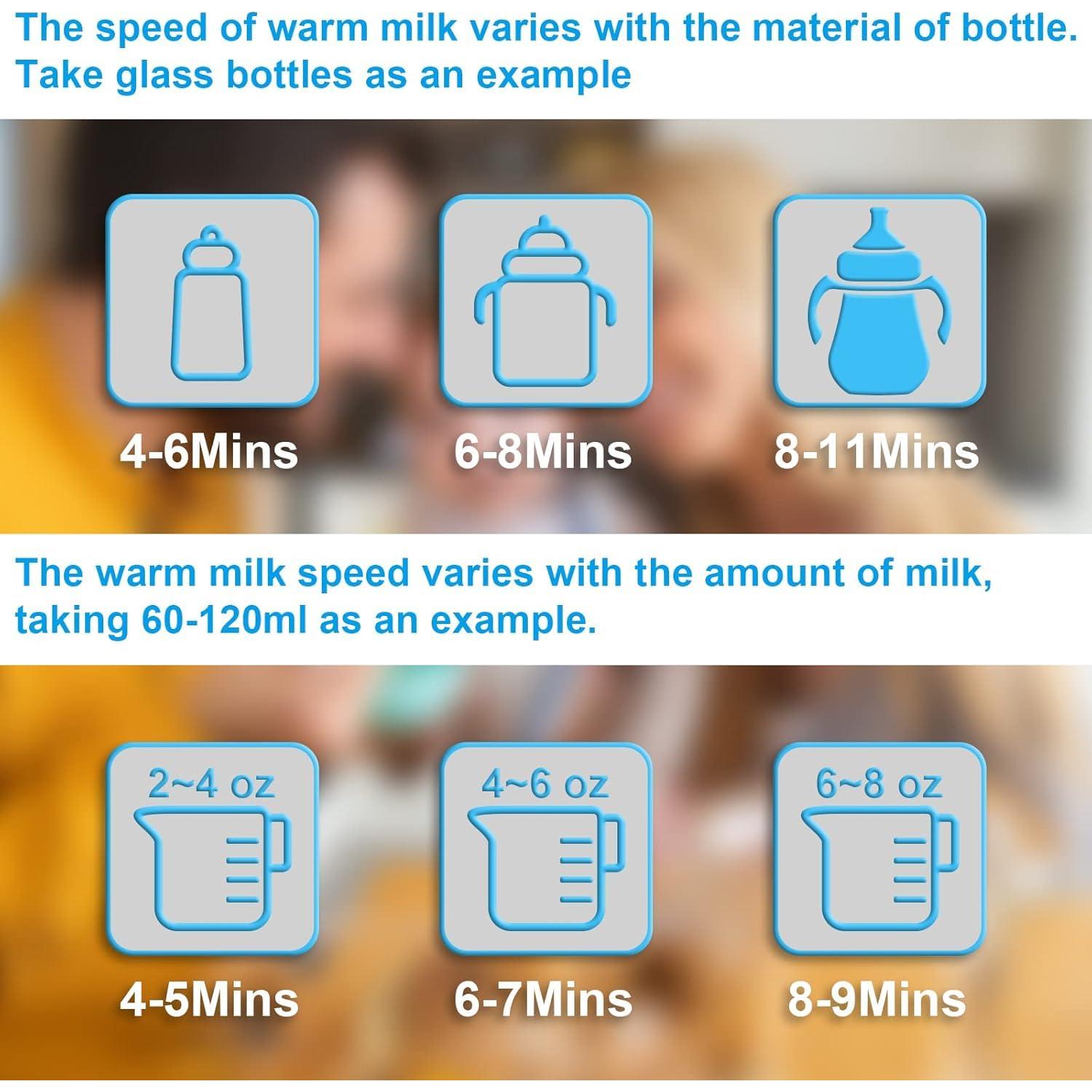 Calentador de Biberones 6 en 1 Rosa - Multifuncional con Temporizador