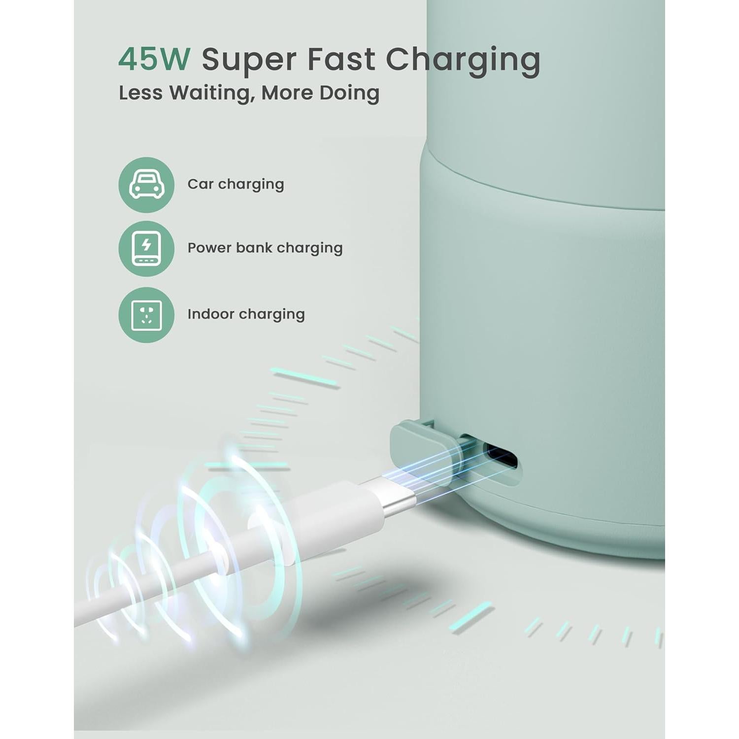 Calentador de Botellas Portátil Verde 482.8 ml - Calentamiento Rápido