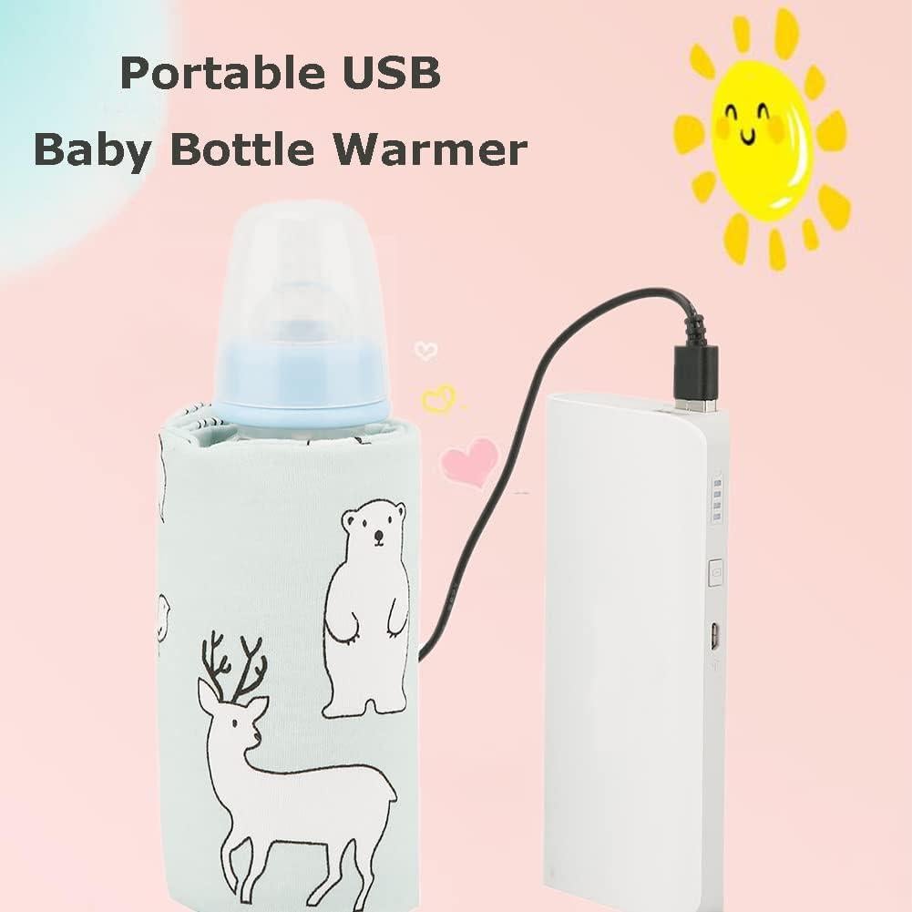 Calentador de Botellas USB Hilitand Oso para Bebés 40°C