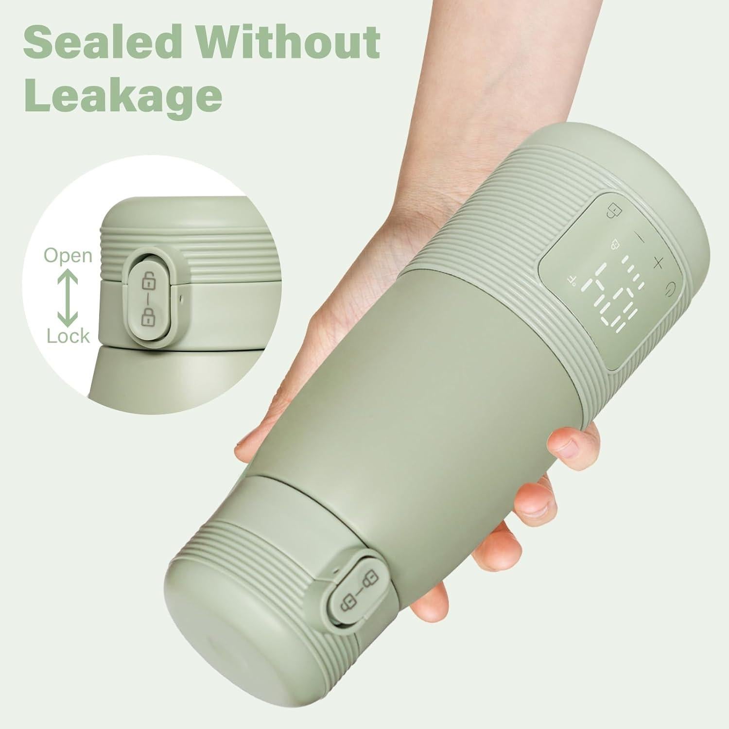 Calentador de Botellas Portátil 500ml - Carga Rápida y Seguro