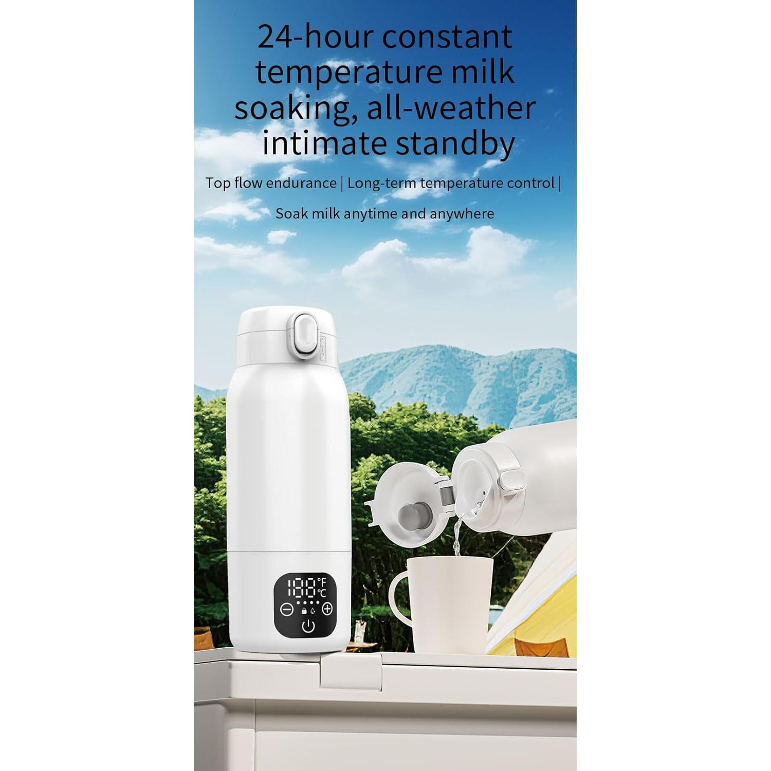 Calentador de Botellas Portátil EUBUY 500ml Inalámbrico USB-C