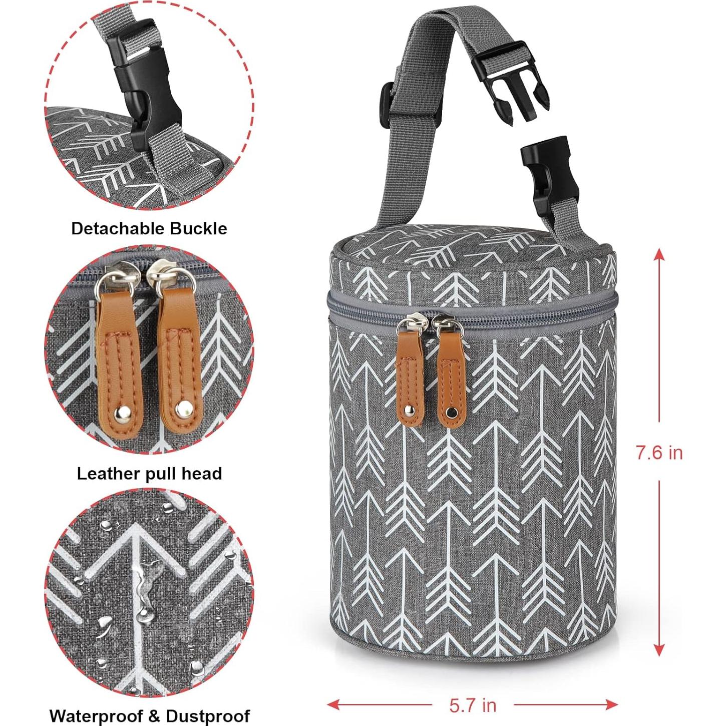 Bolsa Enfriadora de Leche Materna Accmor Gris 14x19 cm