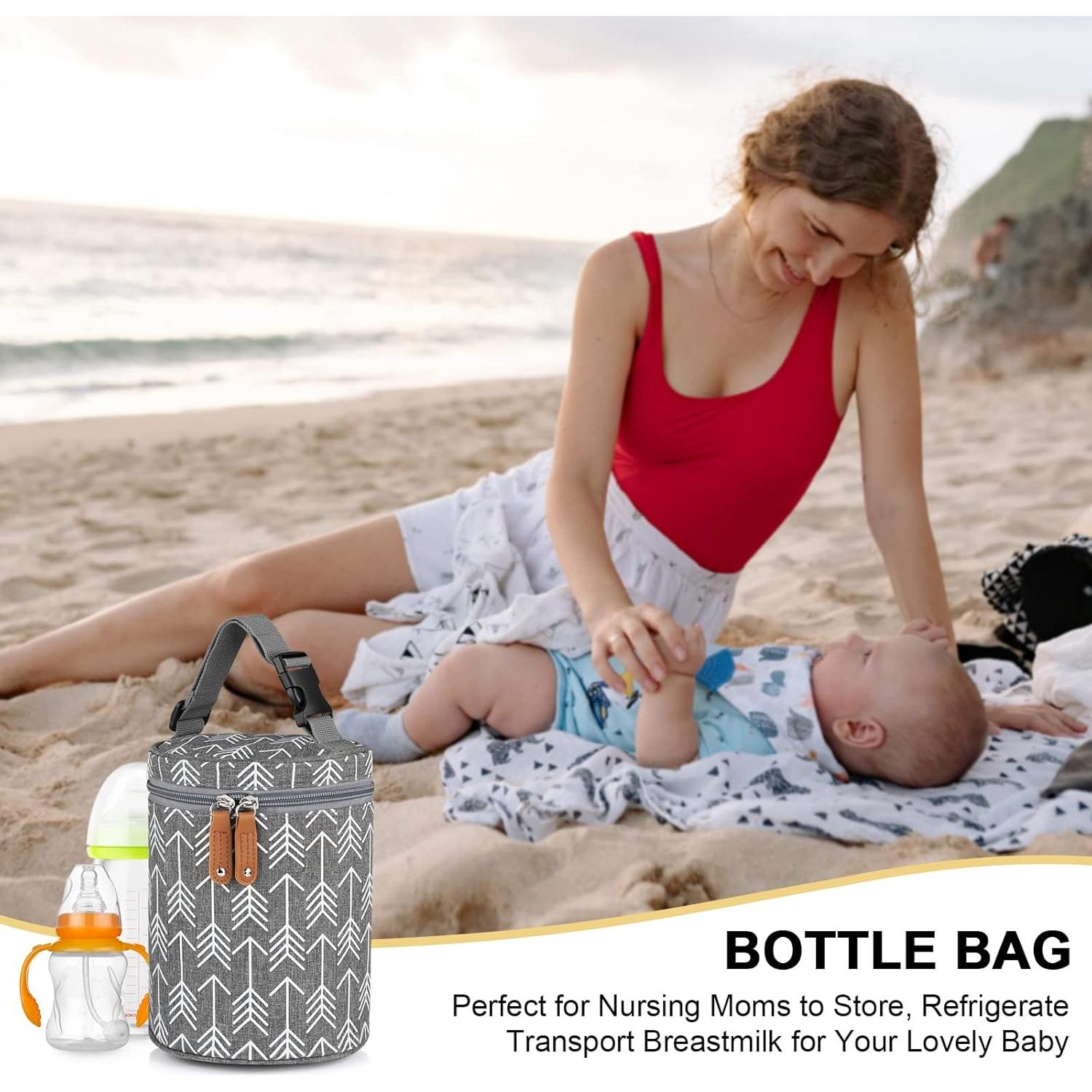 Bolsa Enfriadora de Leche Materna Accmor Gris 14x19 cm