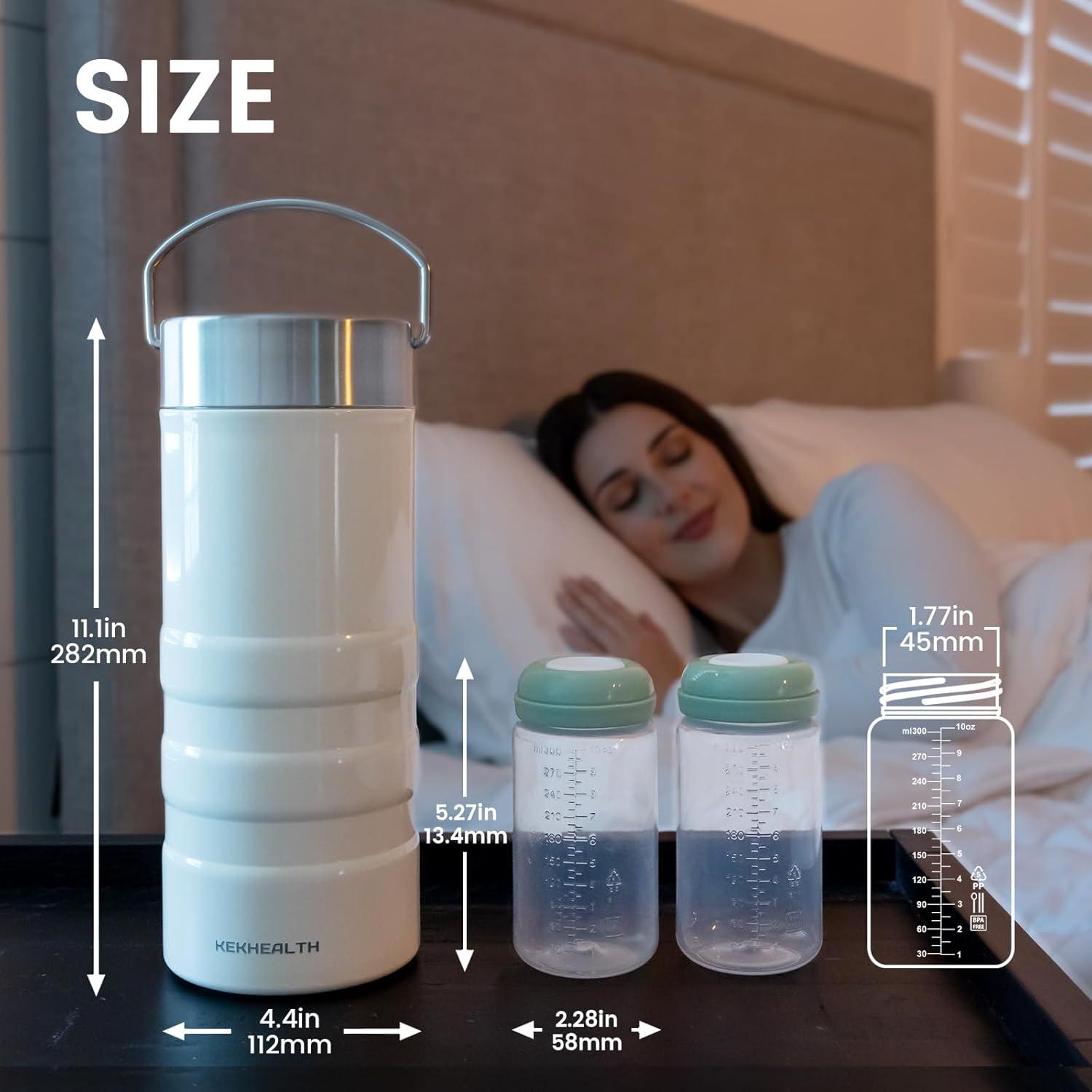 Enfriador de Leche Materna Portátil 22oz PBMC-01-022 con 2 Botellas