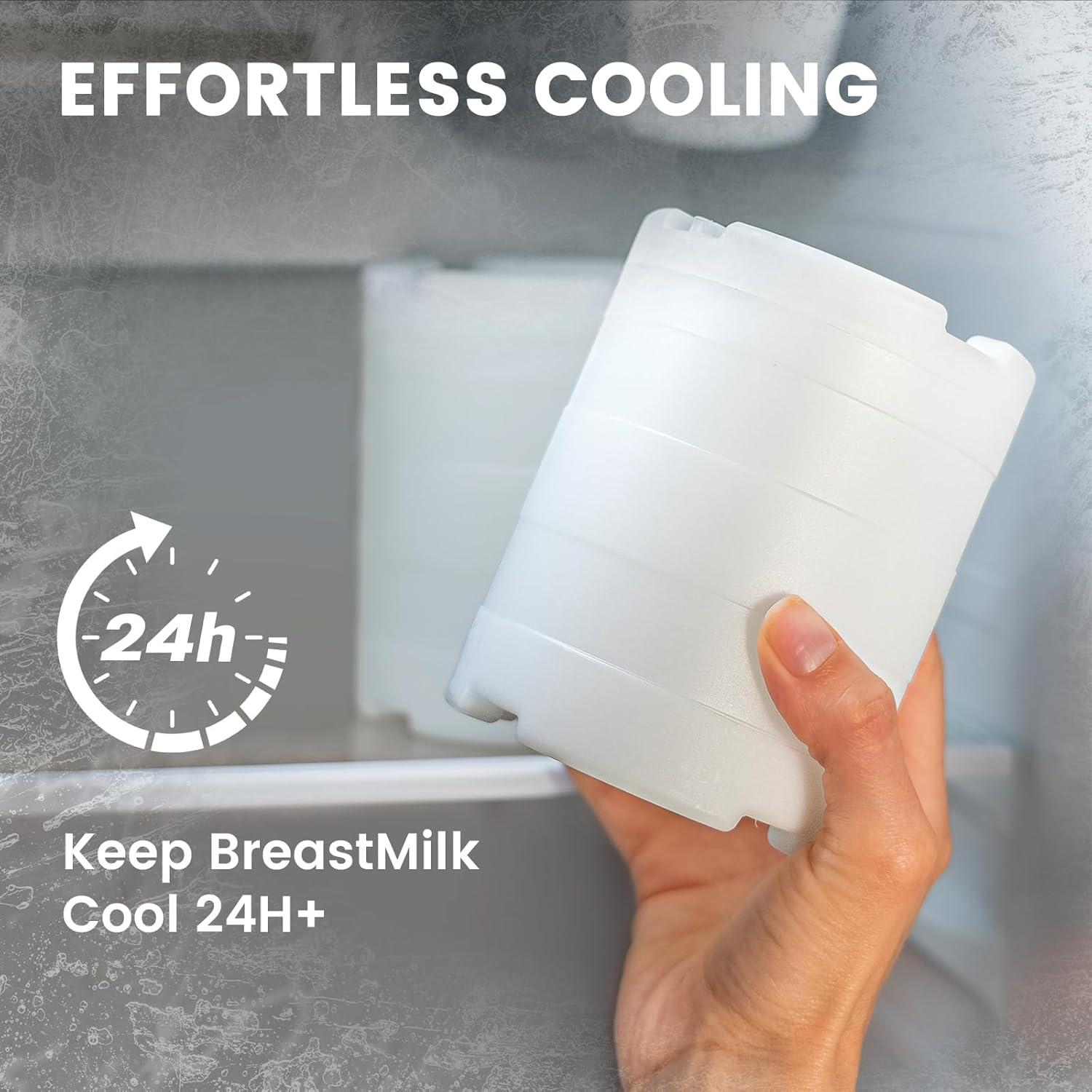 Enfriador de Leche Materna Portátil 22oz PBMC-01-022 con 2 Botellas