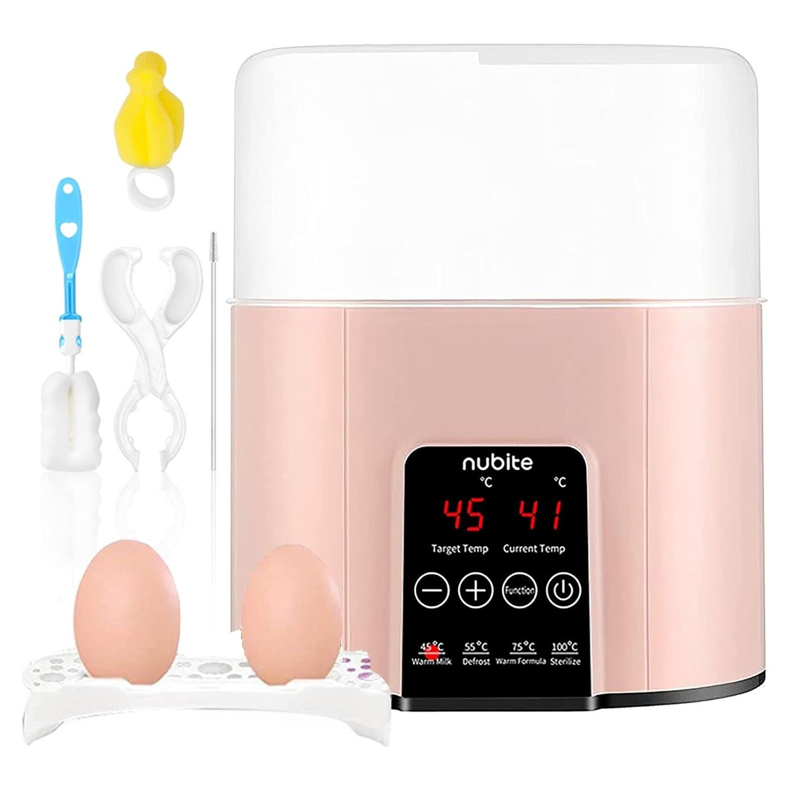 Calentador de Biberones Doble 6 en 1 Nubite Rosa 24H