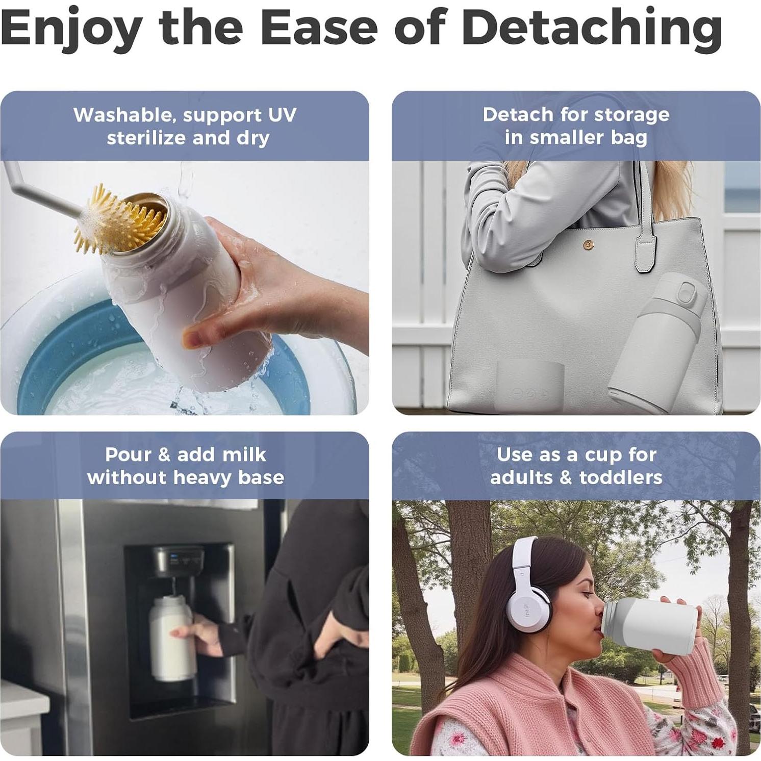 Calentador de Leche Portátil Pro 517 ml con Batería 14000mAh