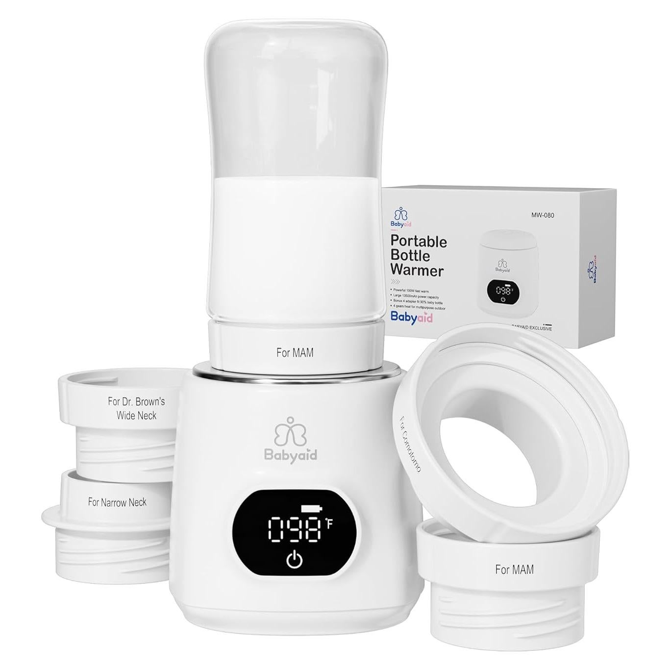 Calentador de Botellas Inalámbrico Babyaid 100W 13500mAh