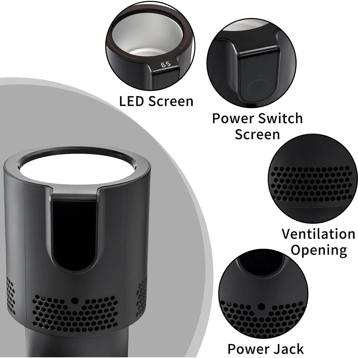 Enfriador y Calentador de Taza de Coche Yesinaly CCH001005-LED