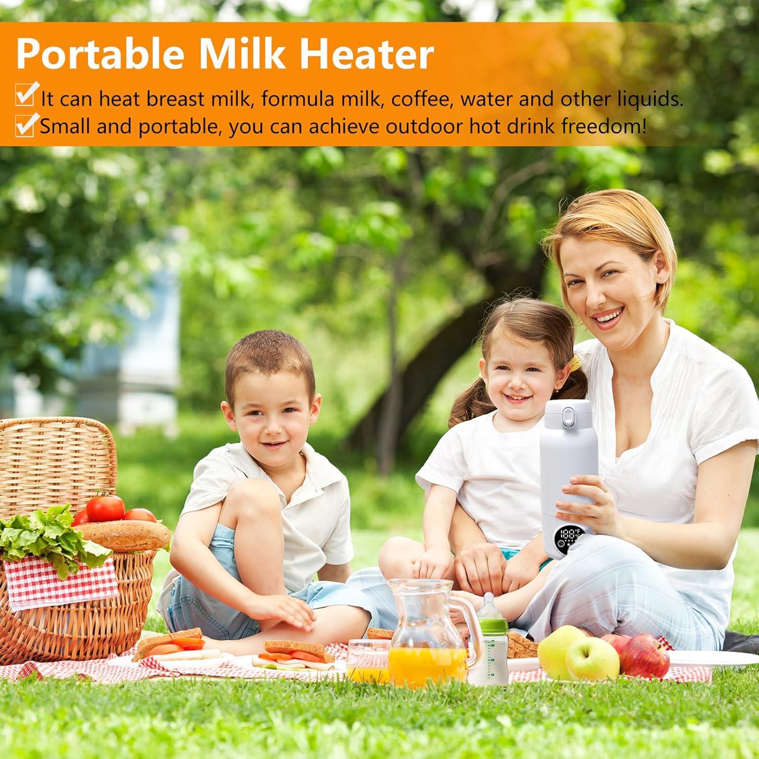 Calentador de Botellas Portátil TLTWHS 500ml Calentamiento Rápido