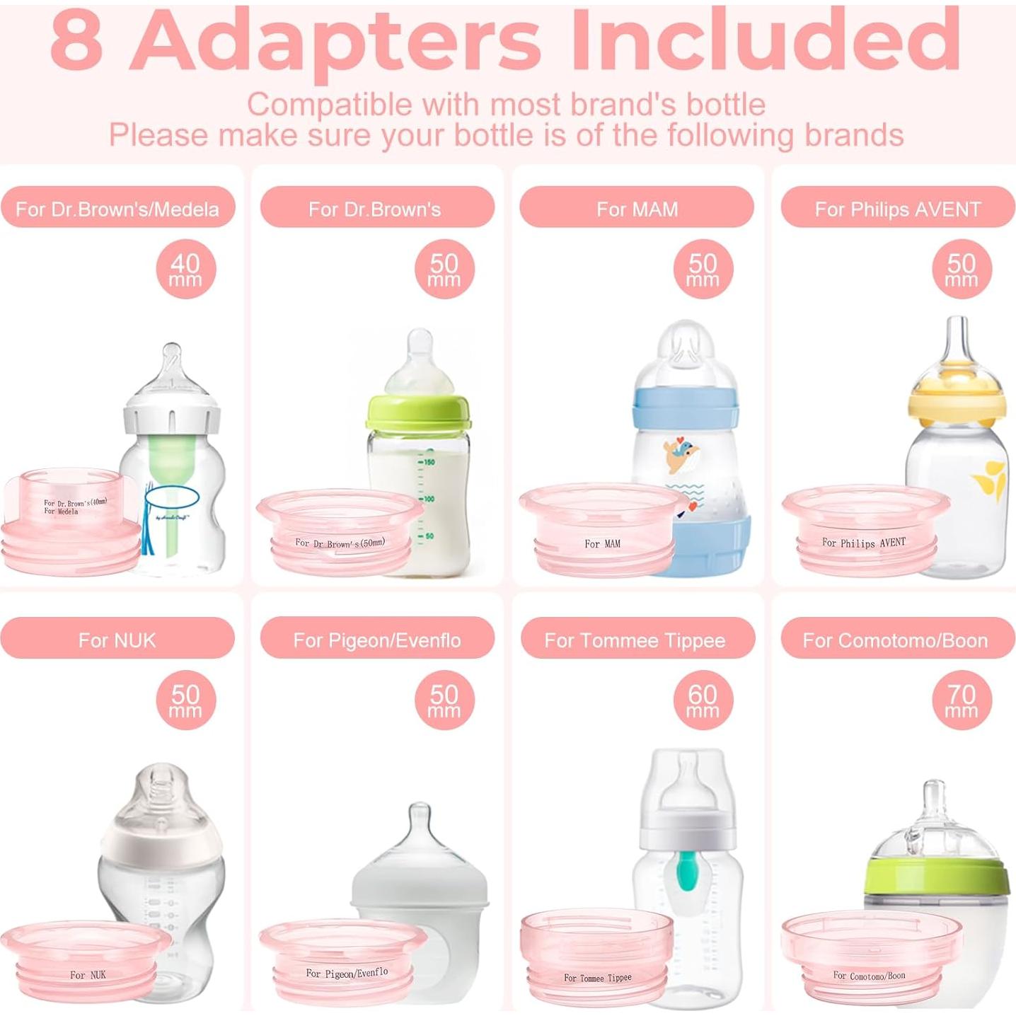 Calentador de Biberones Portátil Recargable SM2303 Rosa