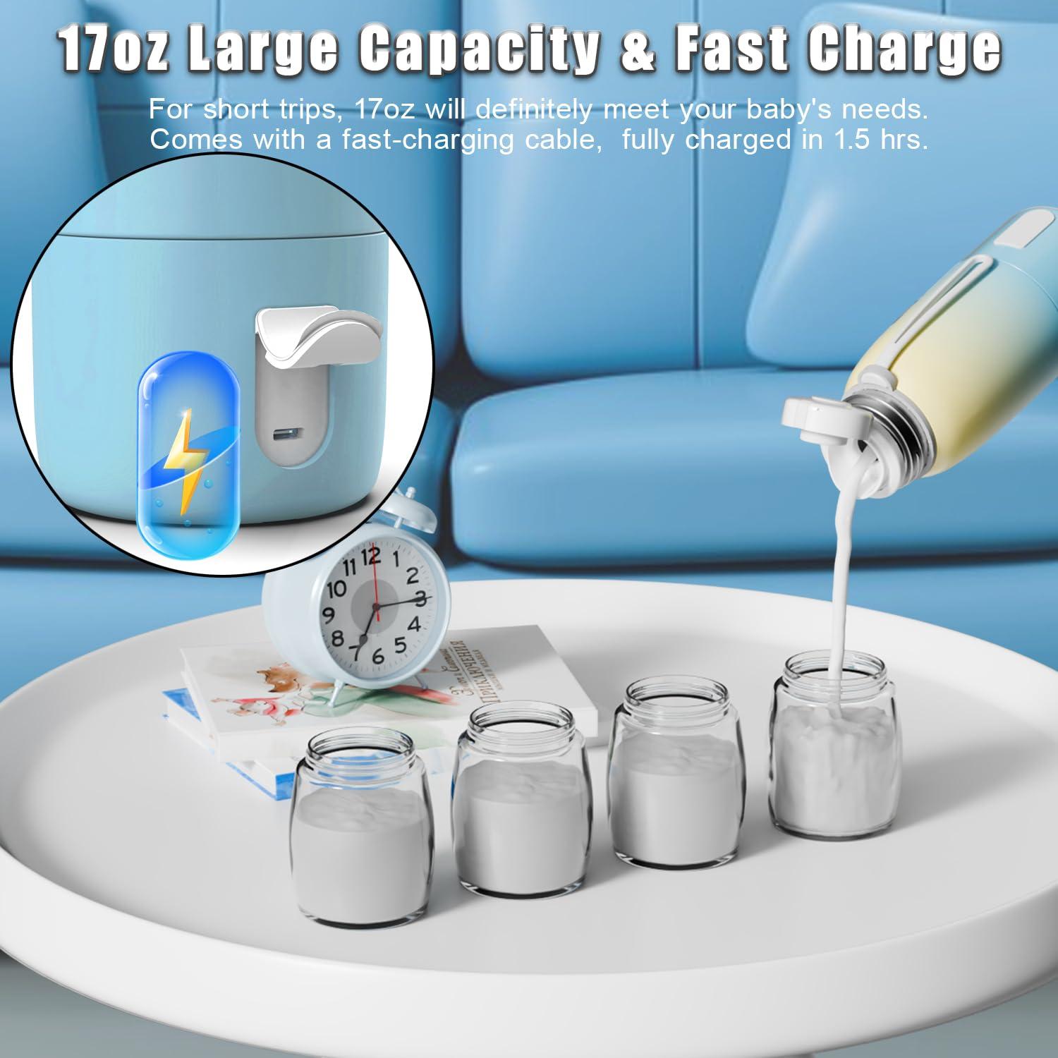 Calentador de Botellas Portátil BEGUKO 0.5L Rápido 5min