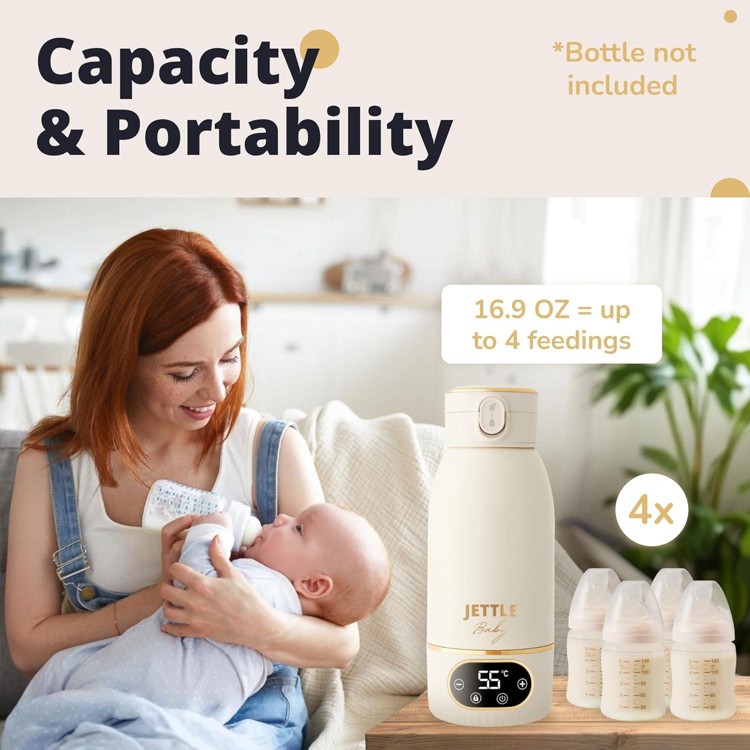 Calentador de Leche Inalámbrico Portátil 500ml Acero Inoxidable