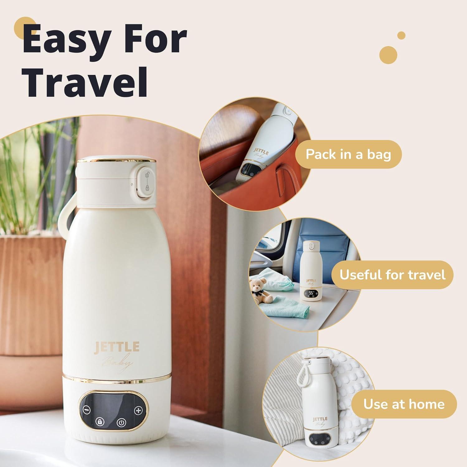 Calentador de Leche Inalámbrico Portátil 500ml Acero Inoxidable